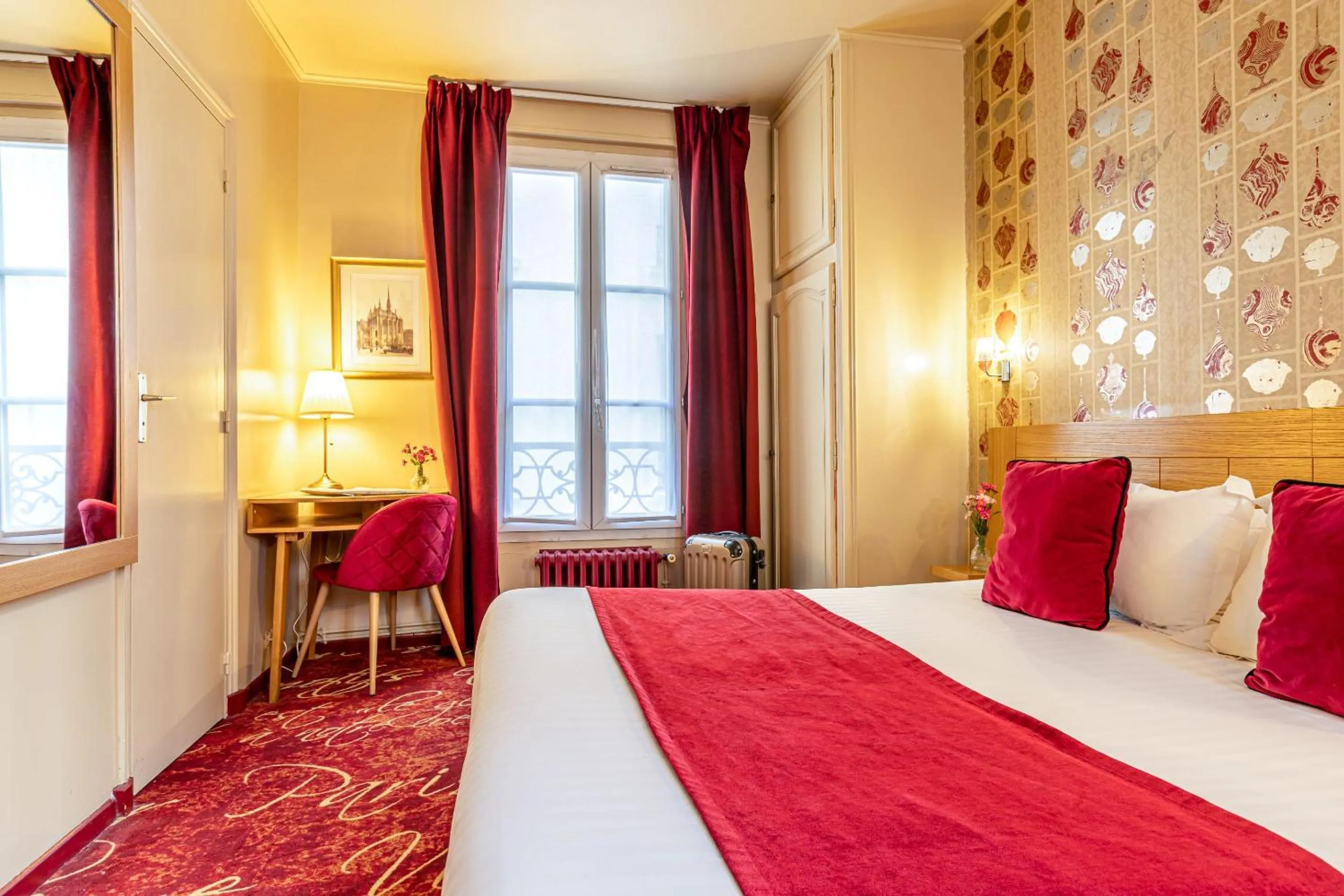 Bed in Hotel Romance Malesherbes by Patrick Hayat