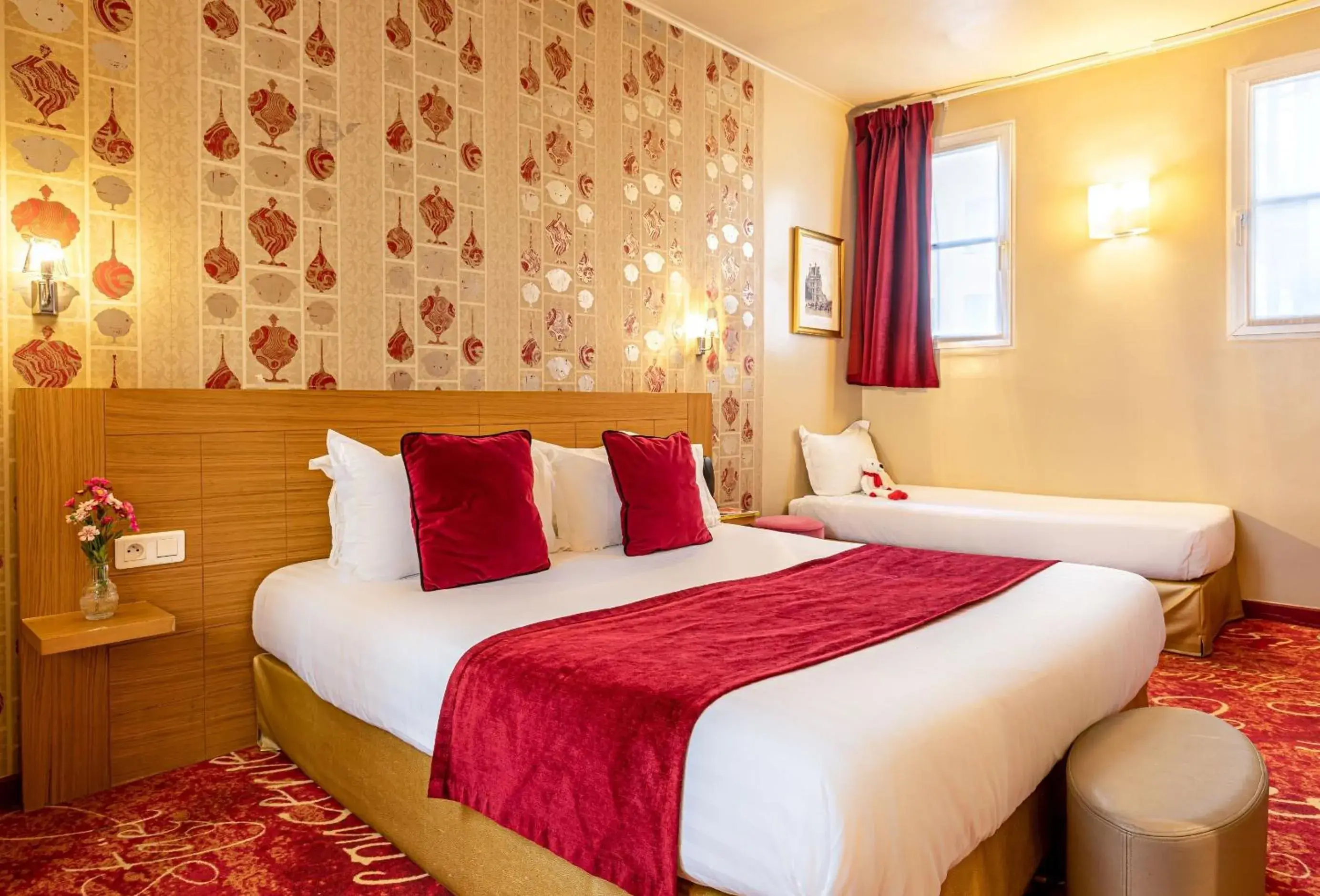 Bed in Hotel Romance Malesherbes by Patrick Hayat Bed in Hotel Romance Malesherbes by Patrick Hayat