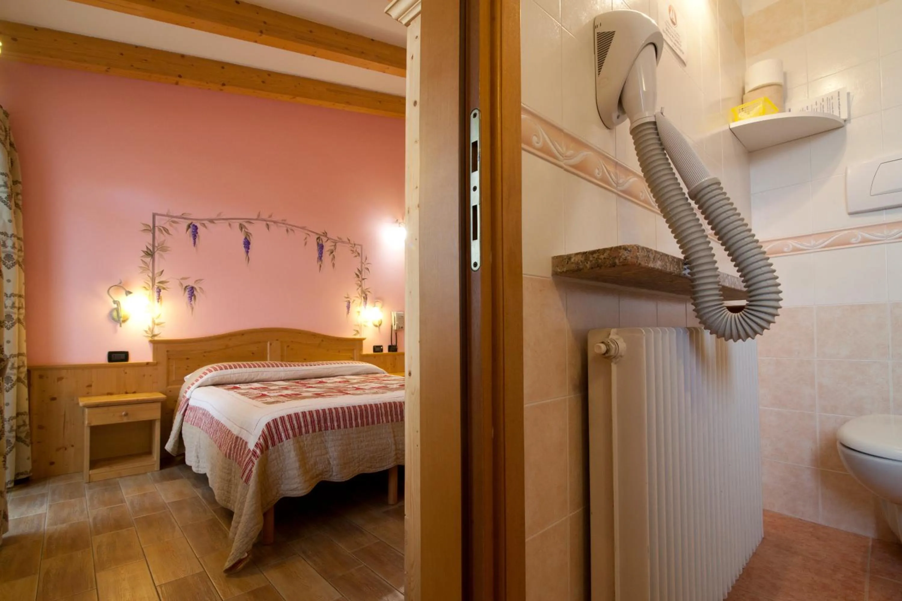 Bathroom, Bed in Hotel Sport
