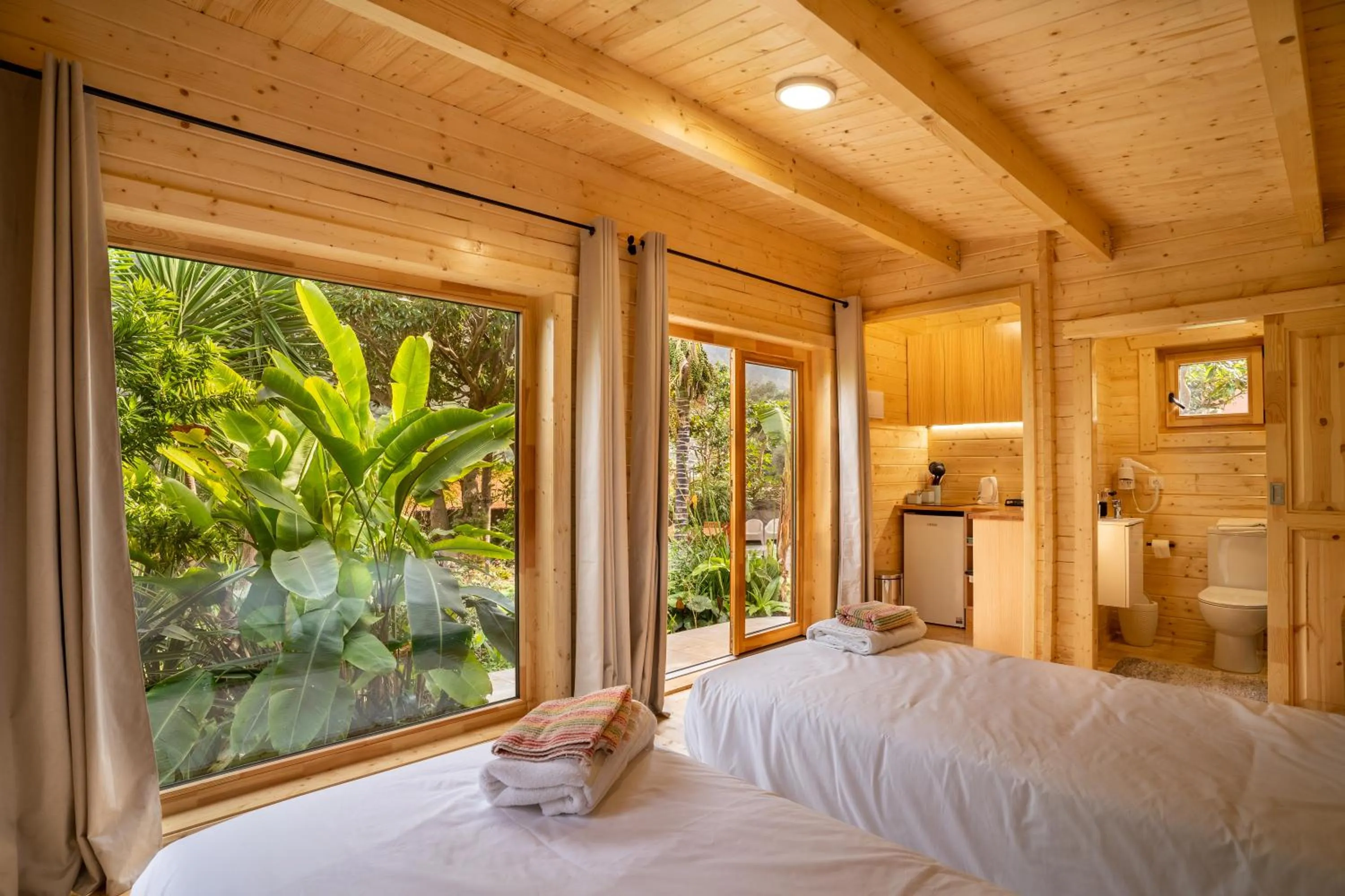 Natural landscape, Bed in Madeira Surf Lodge