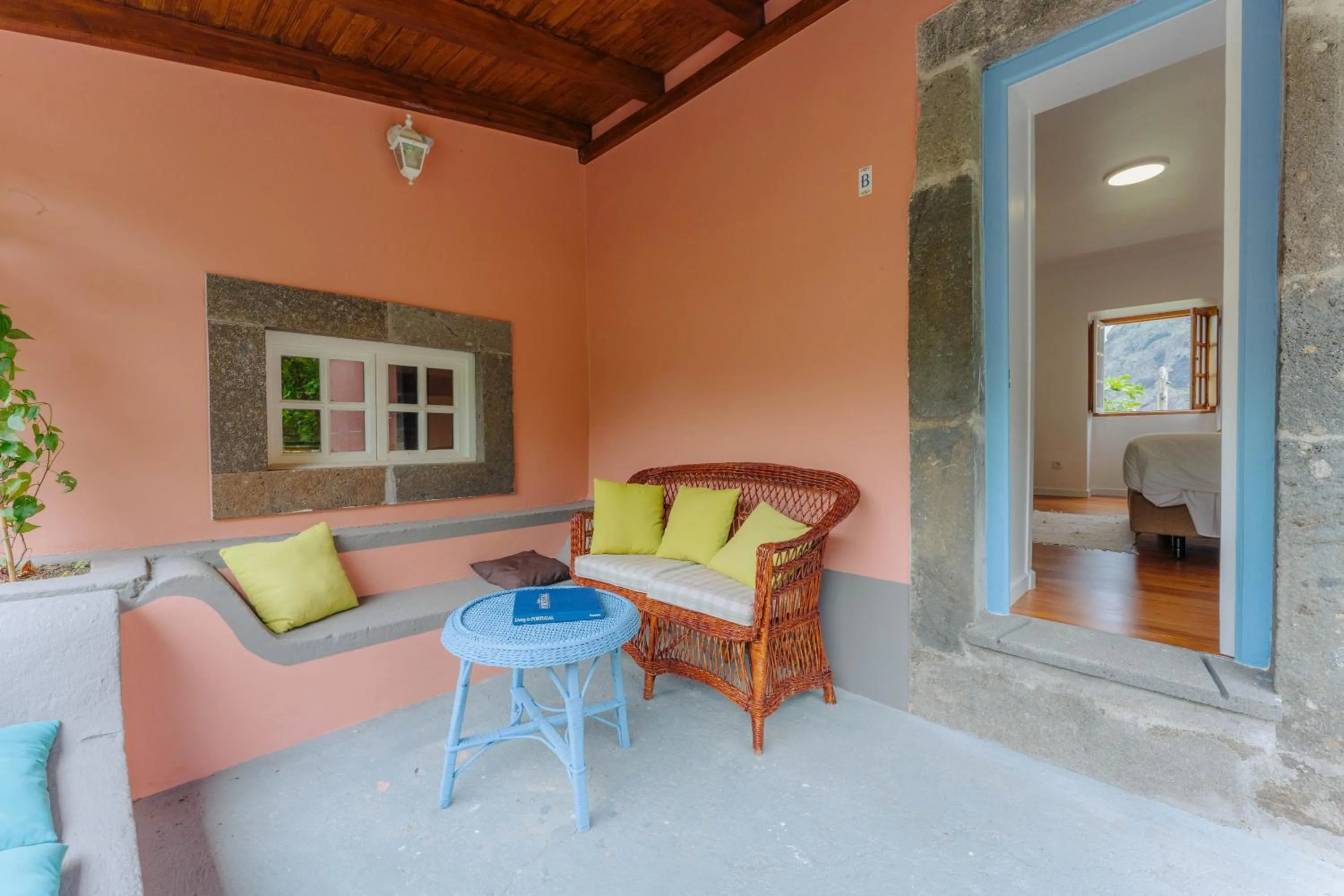 Patio in Madeira Surf Lodge