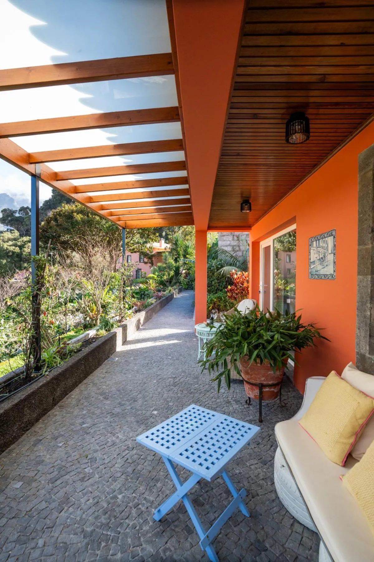 Patio in Madeira Surf Lodge