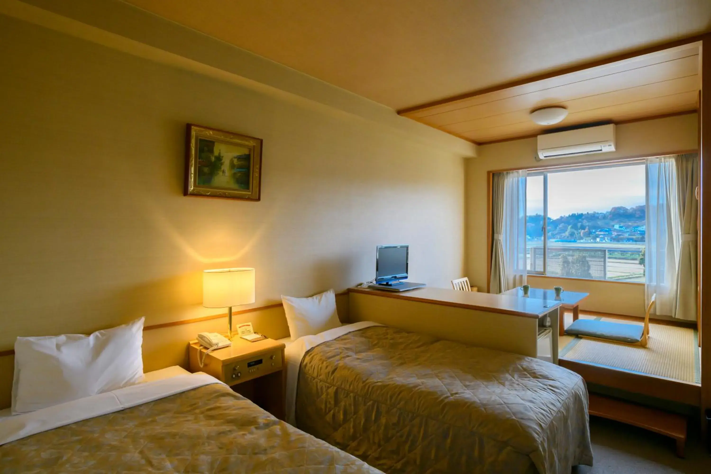 Twin Room with Tatami Area - single occupancy in Hotel Symphony Annex Sagae Onsen Twin Room with Tatami Area - single occupancy in Hotel Symphony Annex Sagae Onsen