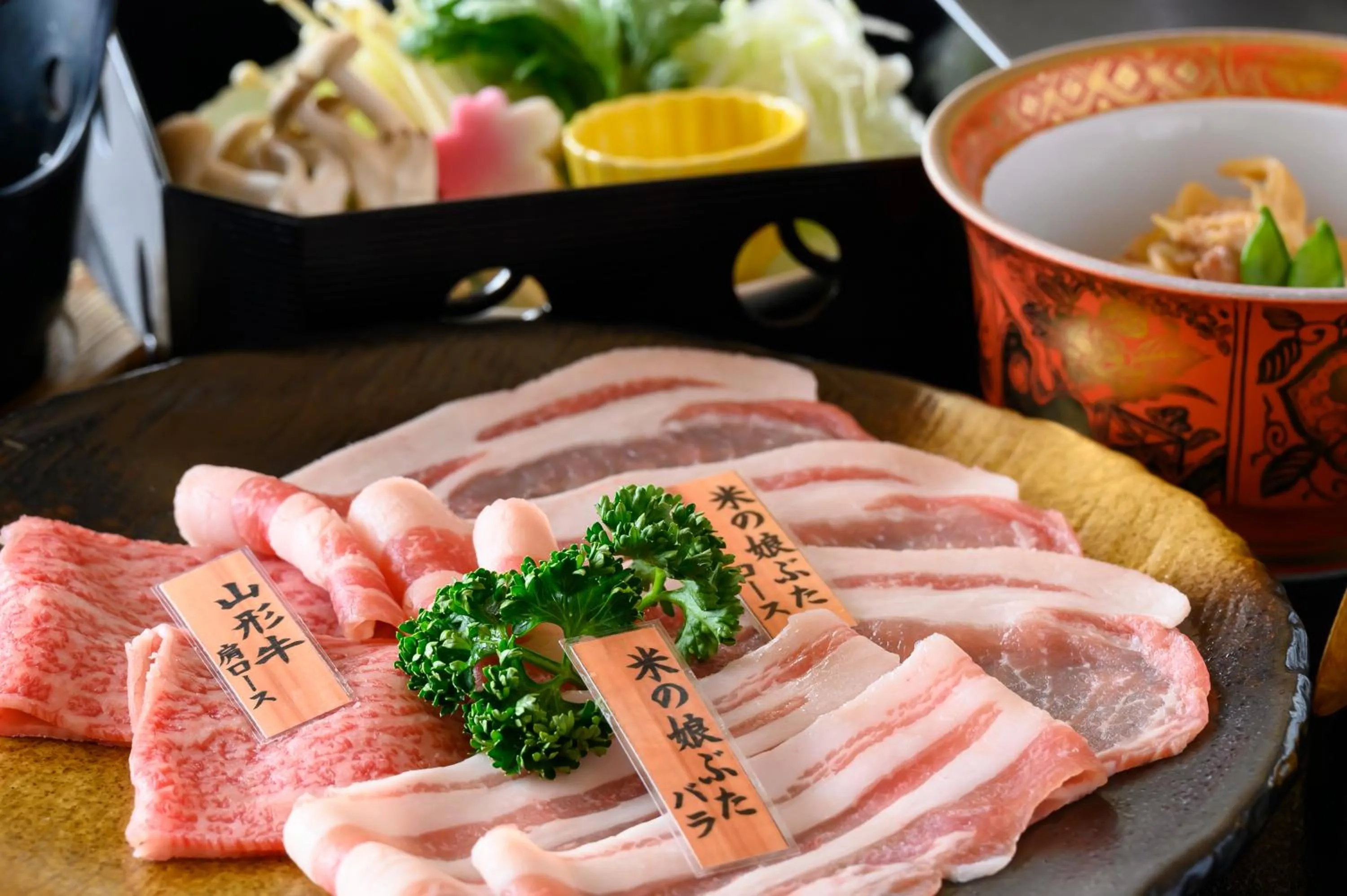 Dinner in Hotel Symphony Annex Sagae Onsen