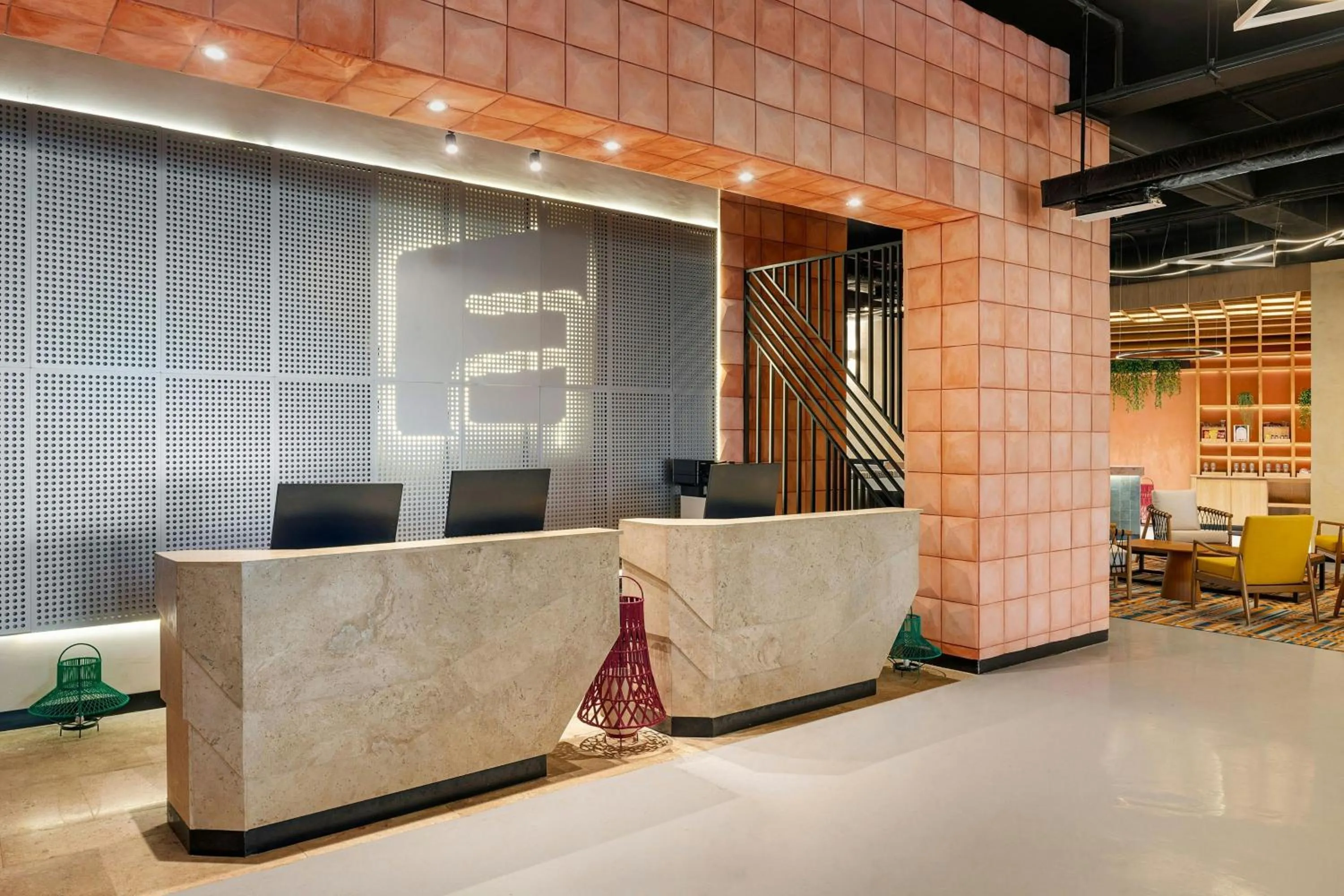 Lobby or reception in Aloft Cancun