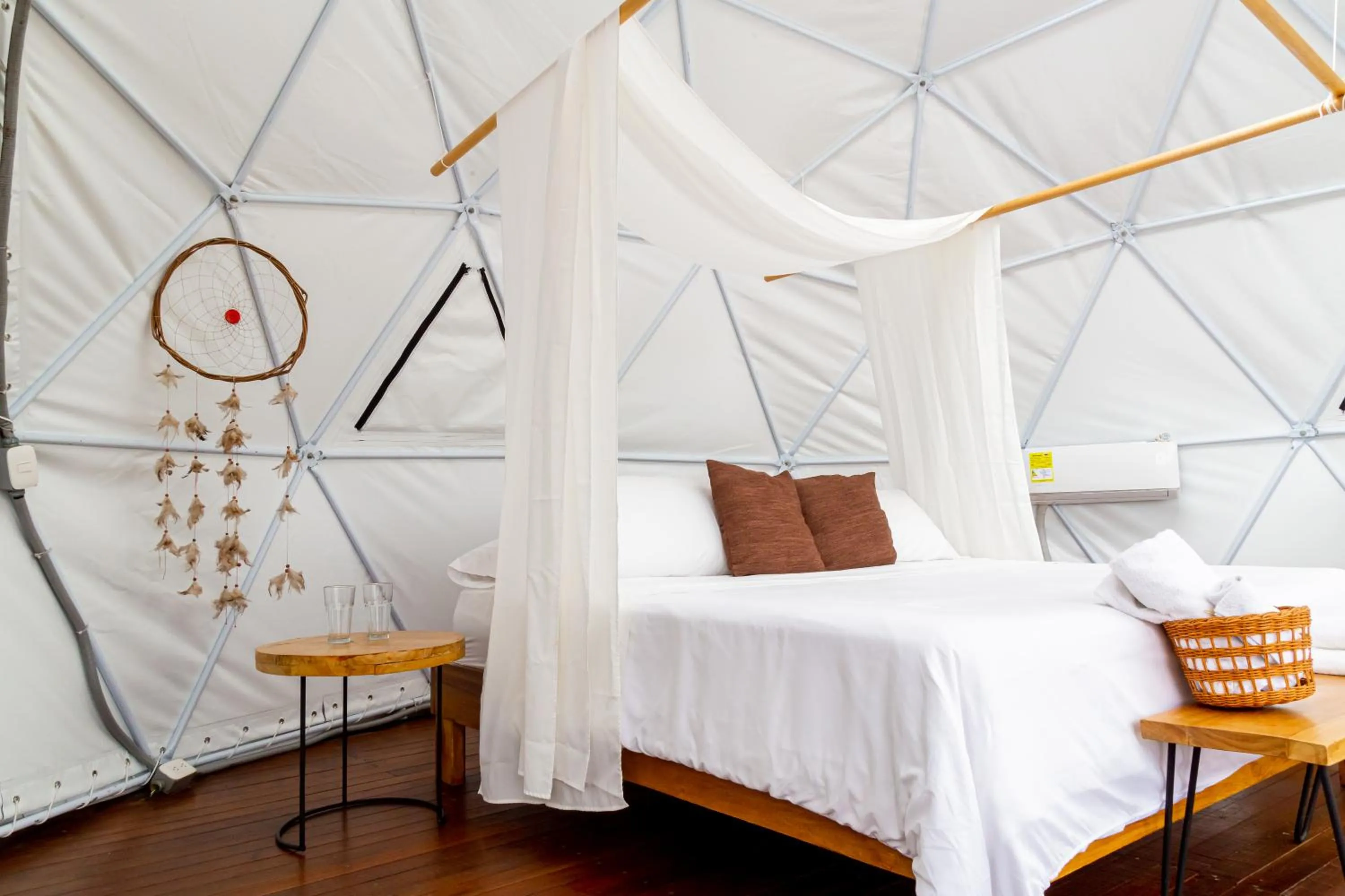 Bed in Ecohotel Monte Tierra Habitaciones y Glamping