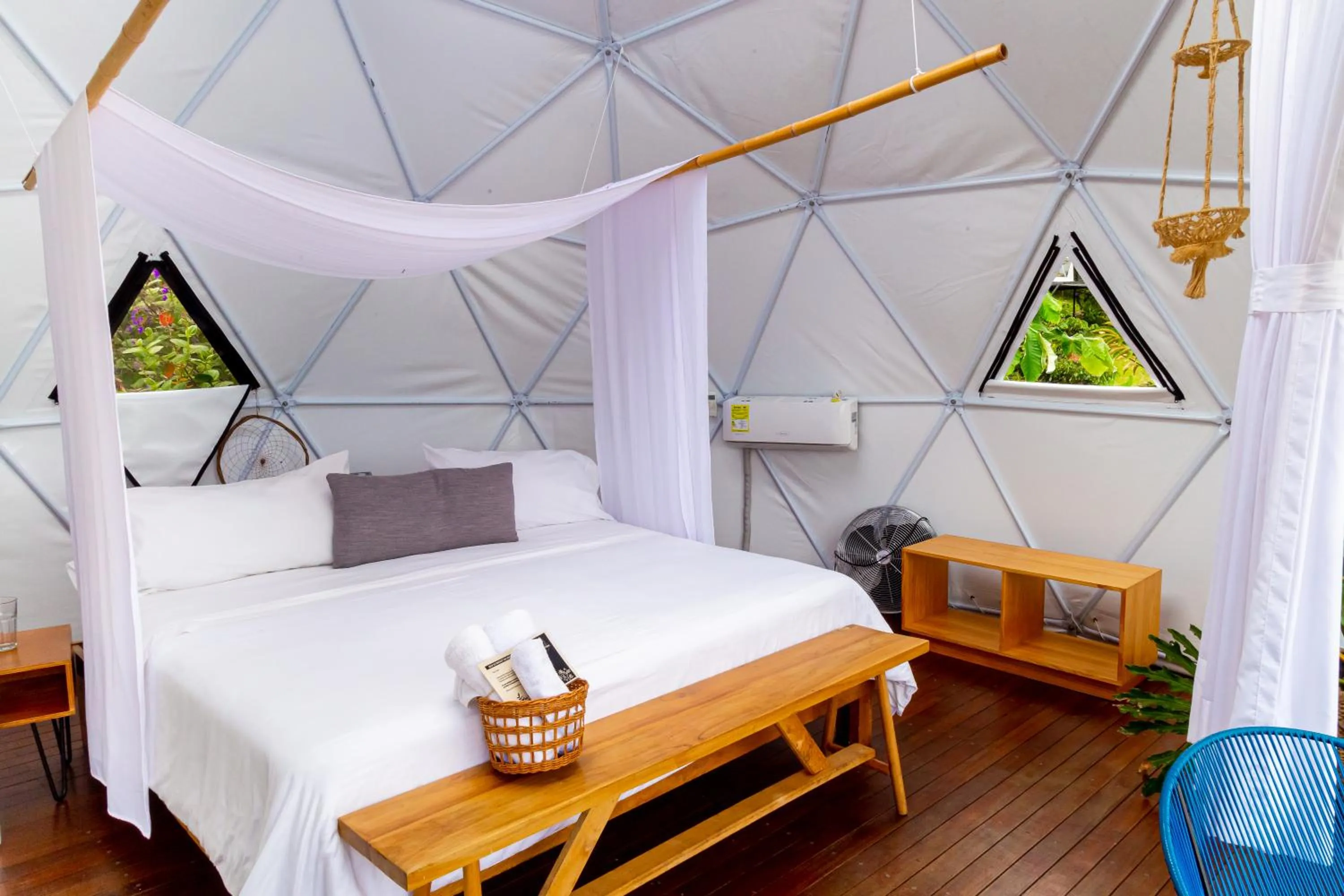 Bed in Ecohotel Monte Tierra Habitaciones y Glamping