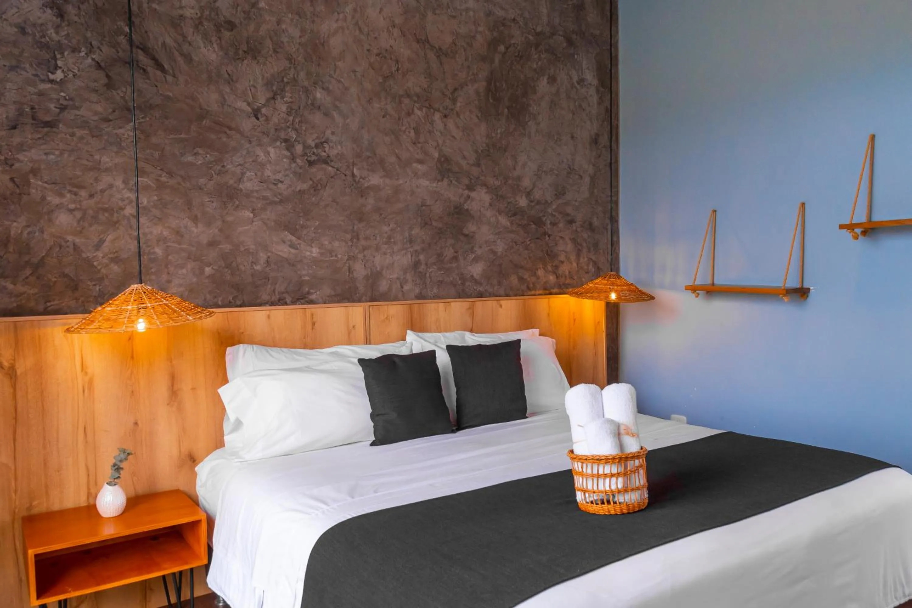 Bed in Ecohotel Monte Tierra Habitaciones y Glamping