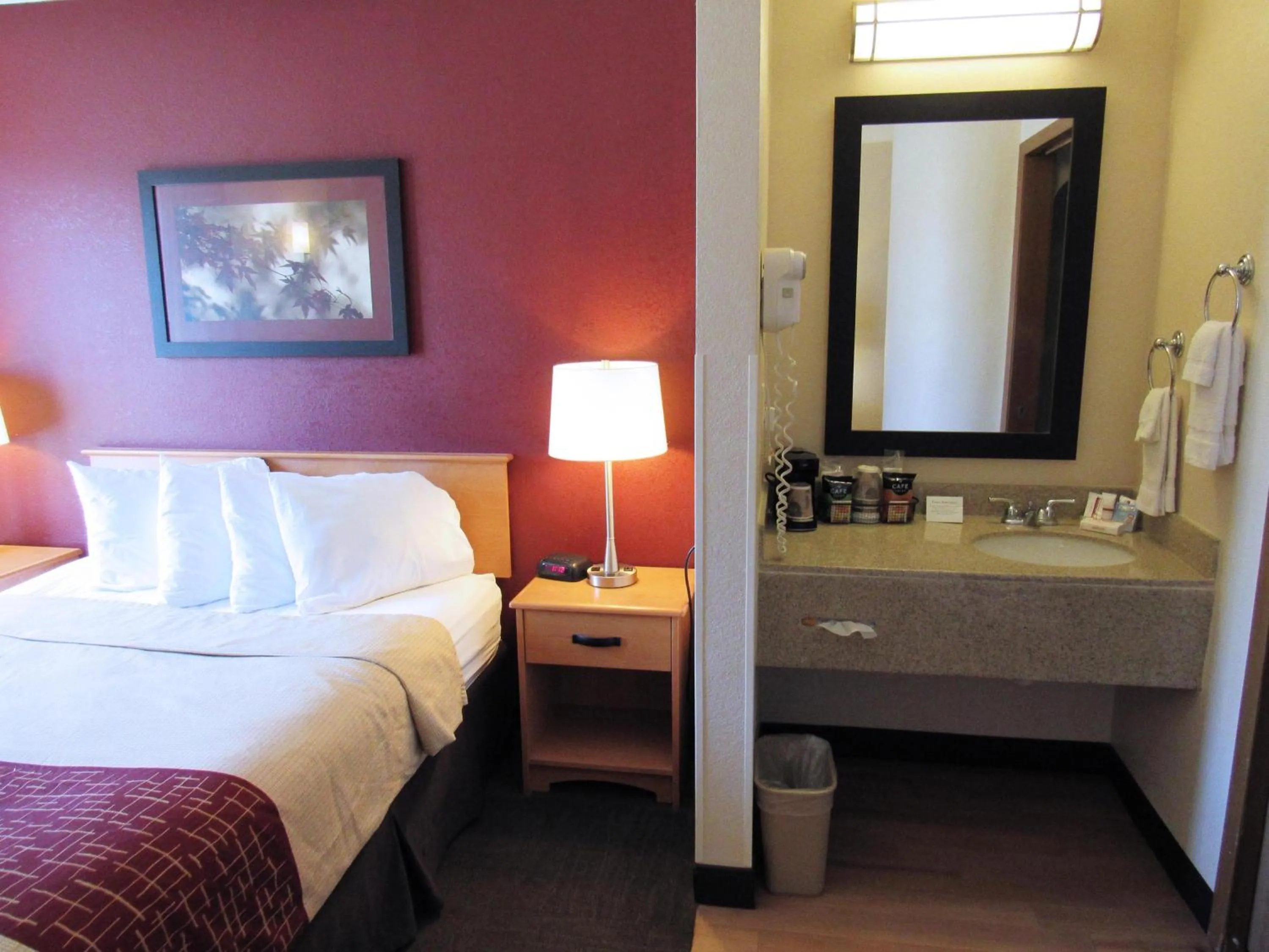 Photo of the whole room, Bed in Red Roof Inn Fargo - I-94/Medical Center