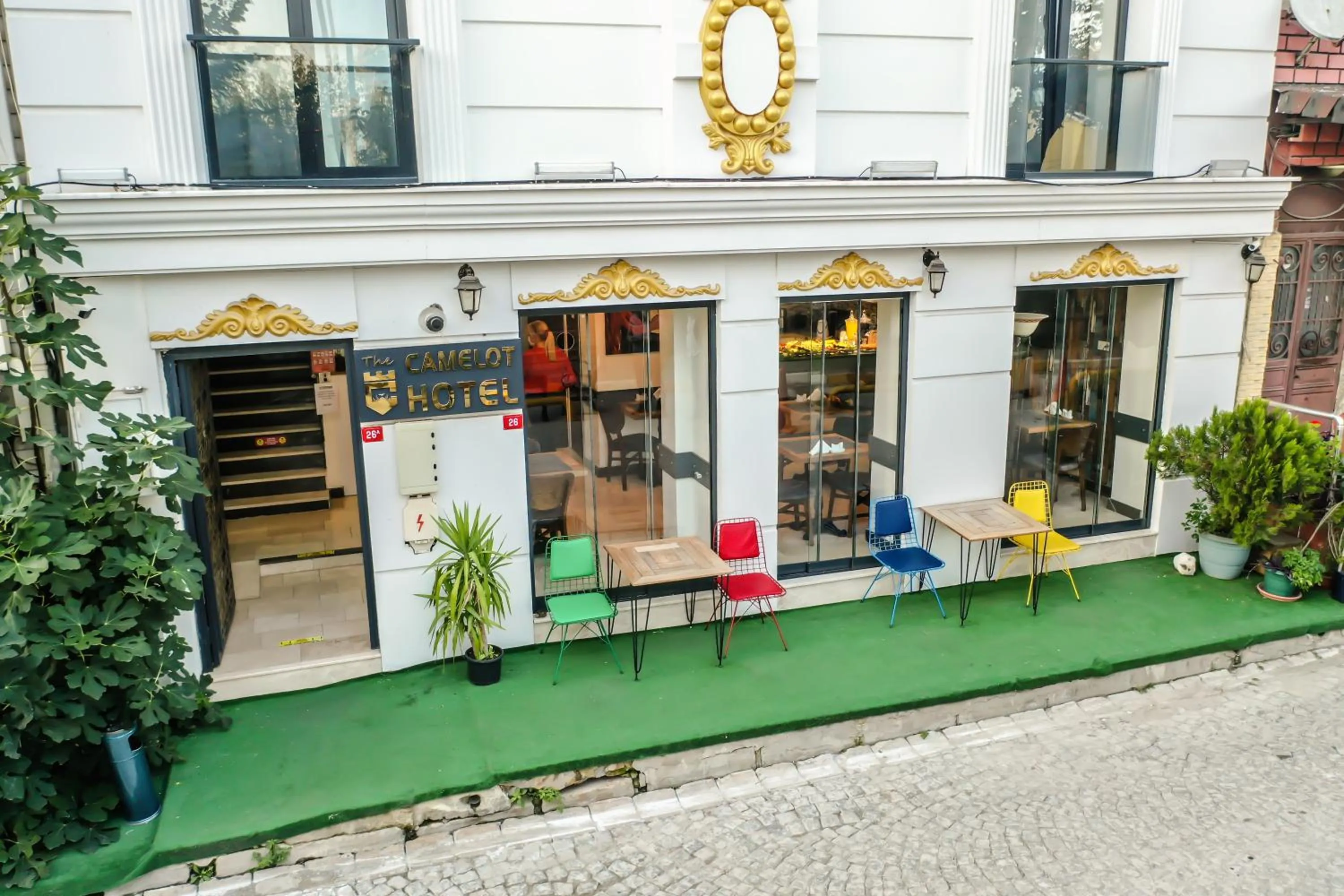 Facade/entrance in The Camelot Hotel