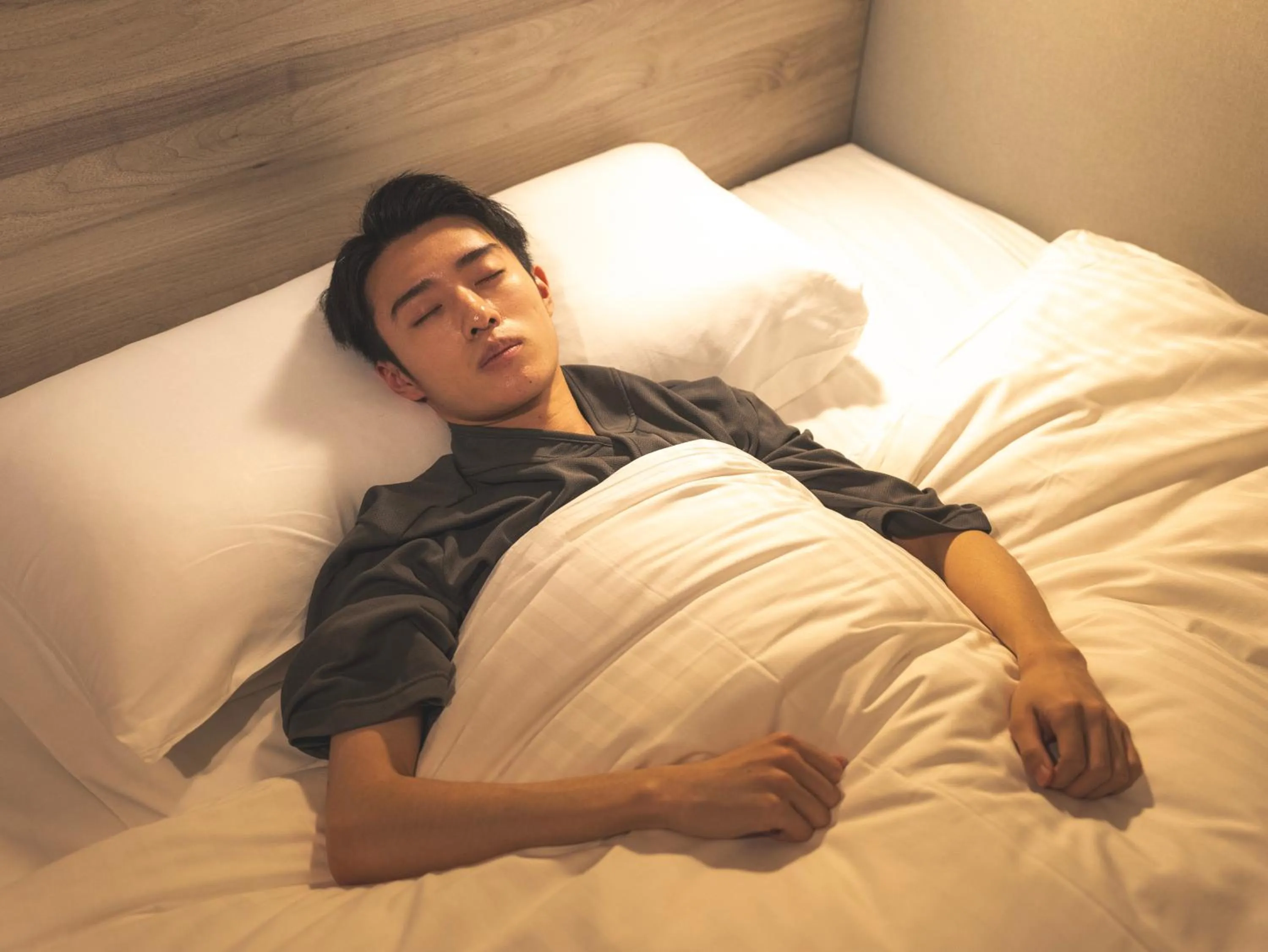 Bed in Natural Hot Spring SUPER HOTEL Kumamoto Chamber of Commerce