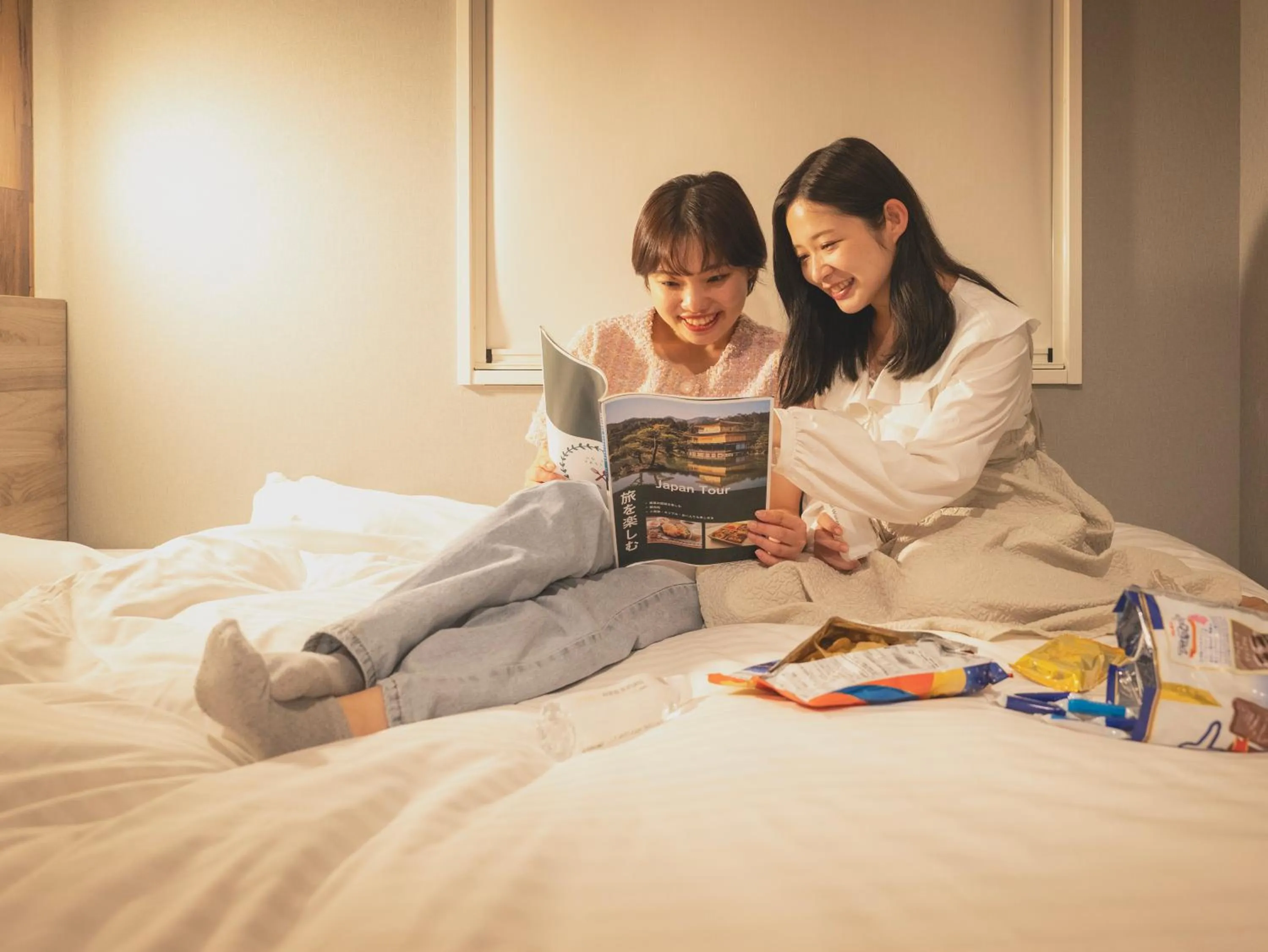 Bed in Natural Hot Spring SUPER HOTEL Kumamoto Chamber of Commerce