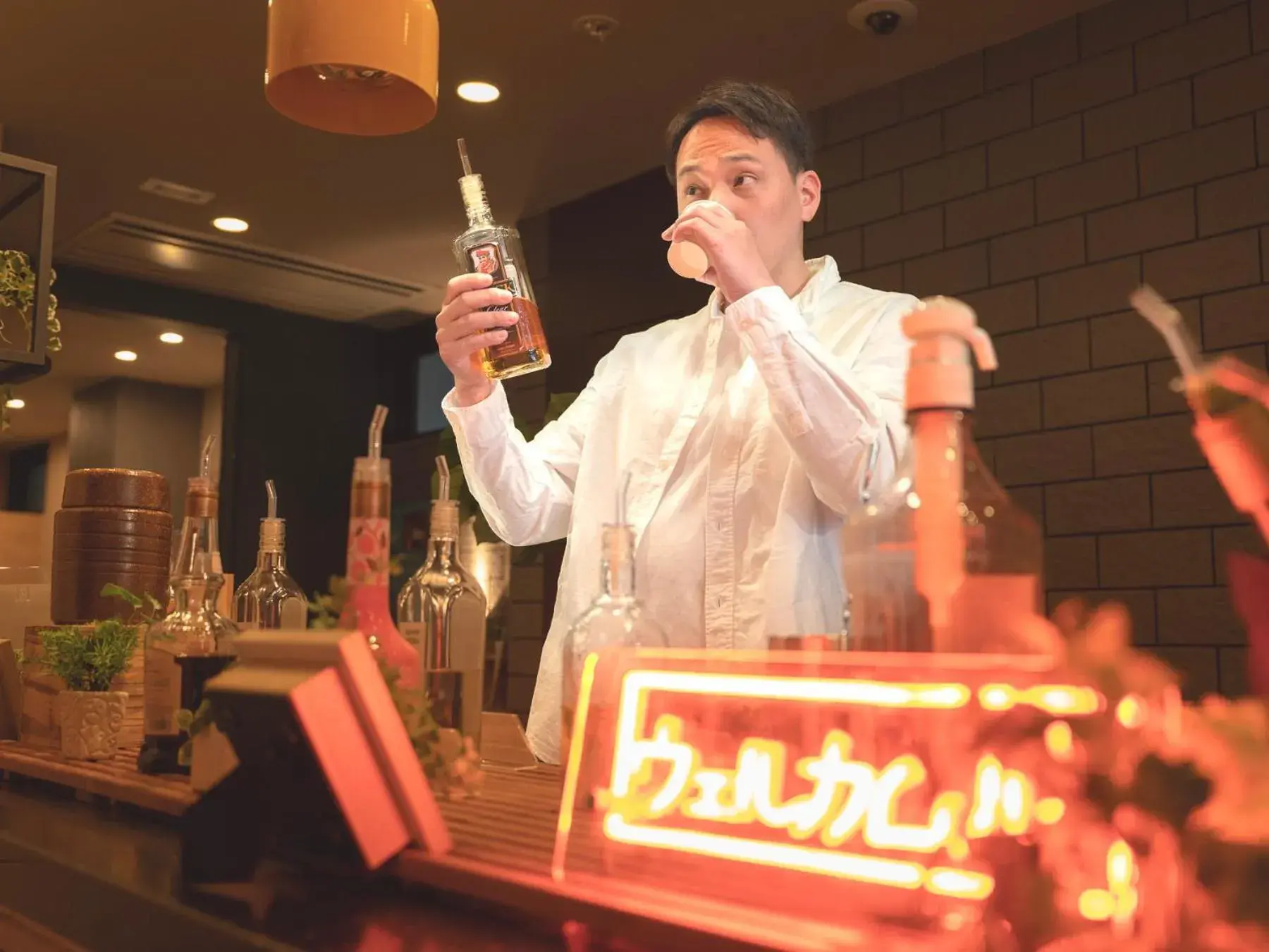 Lounge or bar in Natural Hot Spring SUPER HOTEL Kumamoto Chamber of Commerce Lounge or bar in Natural Hot Spring SUPER HOTEL Kumamoto Chamber of Commerce