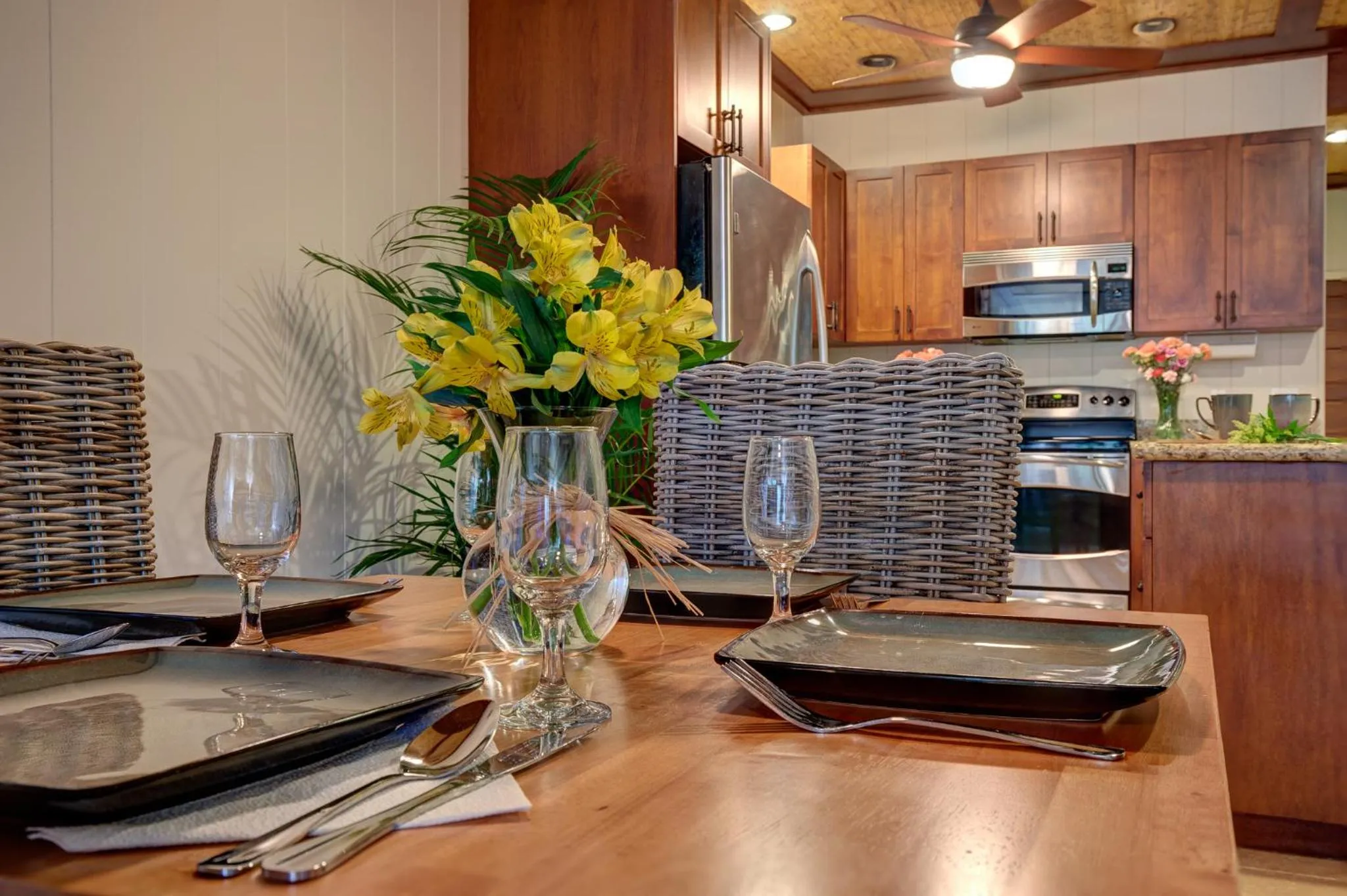 Dining area in The Mauian Hotel