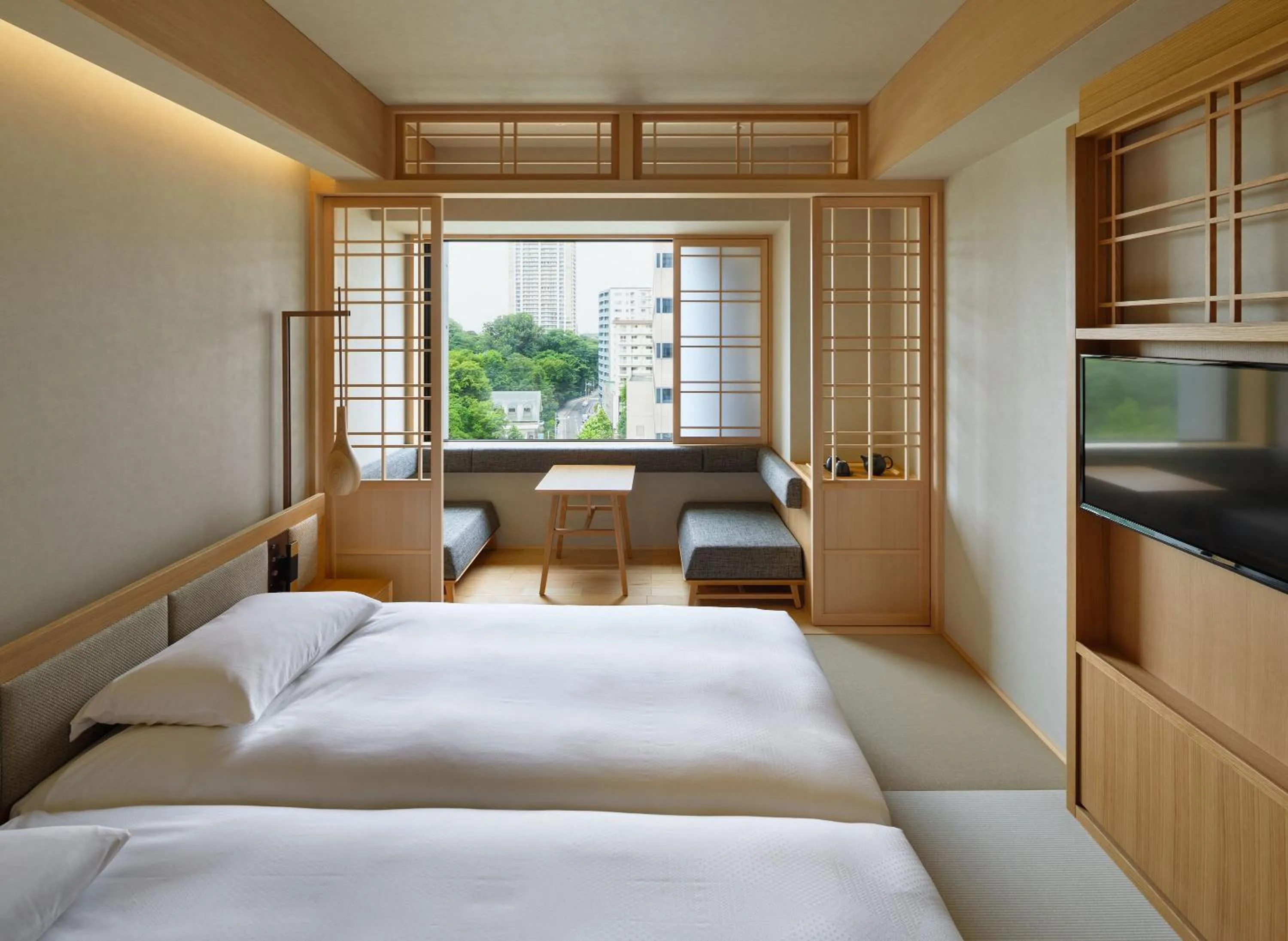 Photo of the whole room, Bed in ONSEN RYOKAN Yuen Sapporo