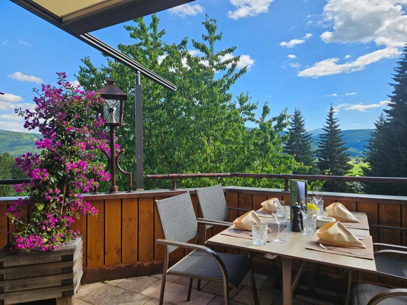 Balcony/Terrace in Hotel Häuserl im Wald