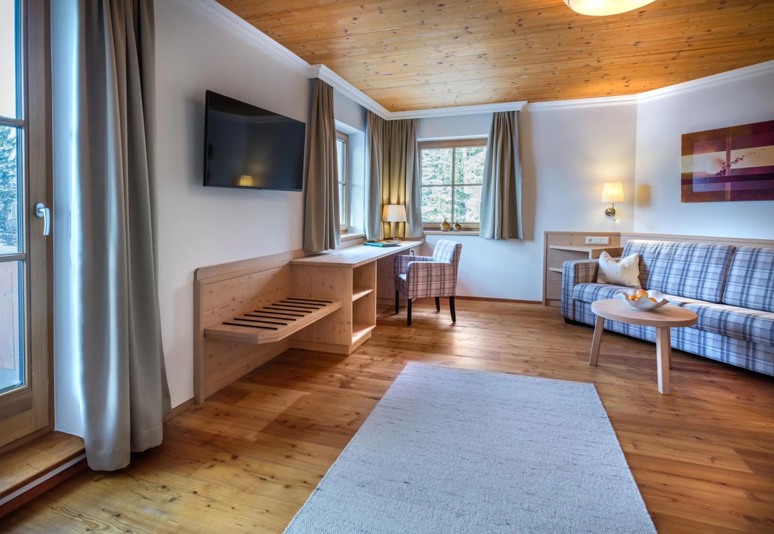 Living room in Hotel Häuserl im Wald