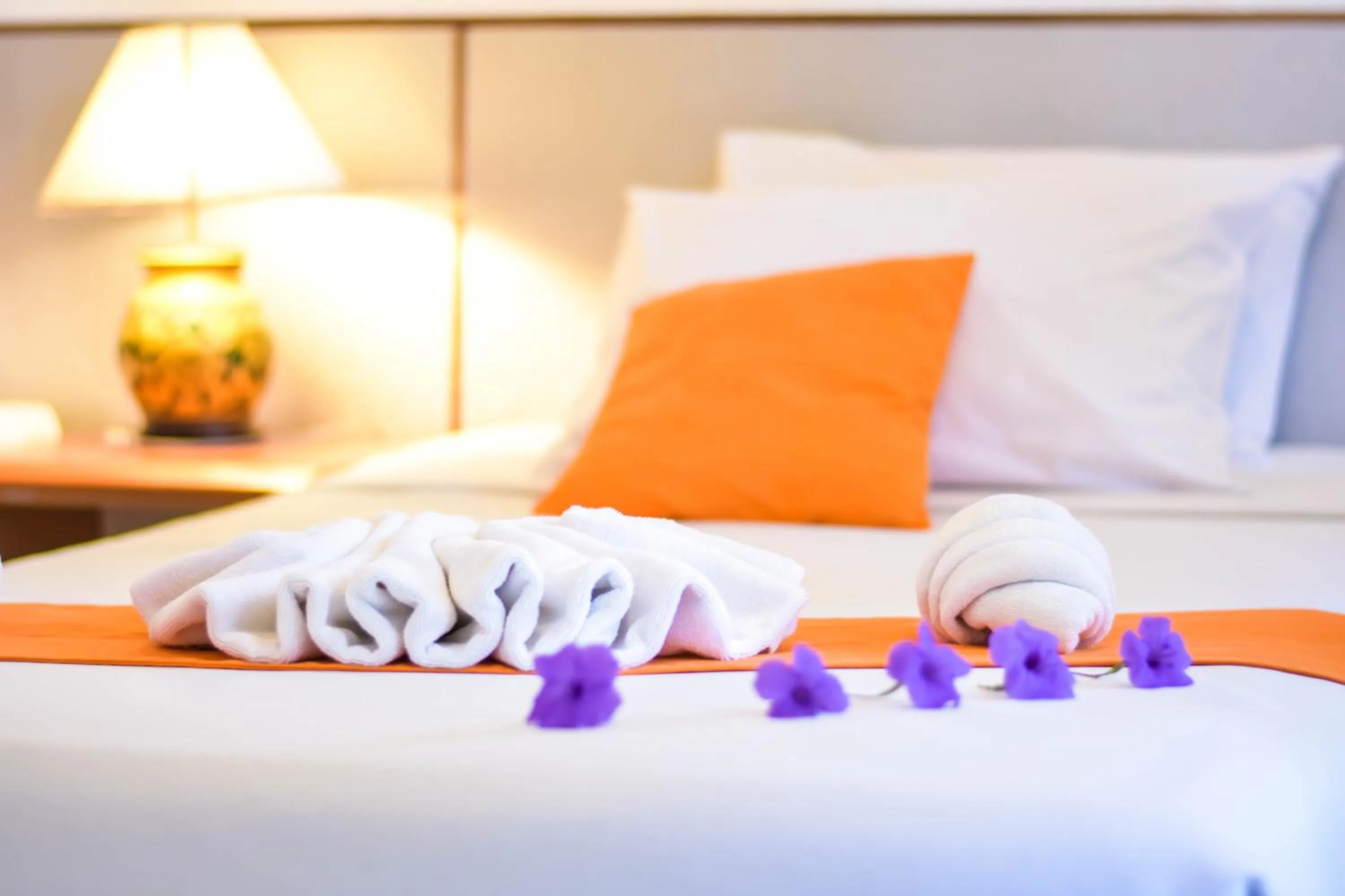 Bed in Muaklek Paradise Resort