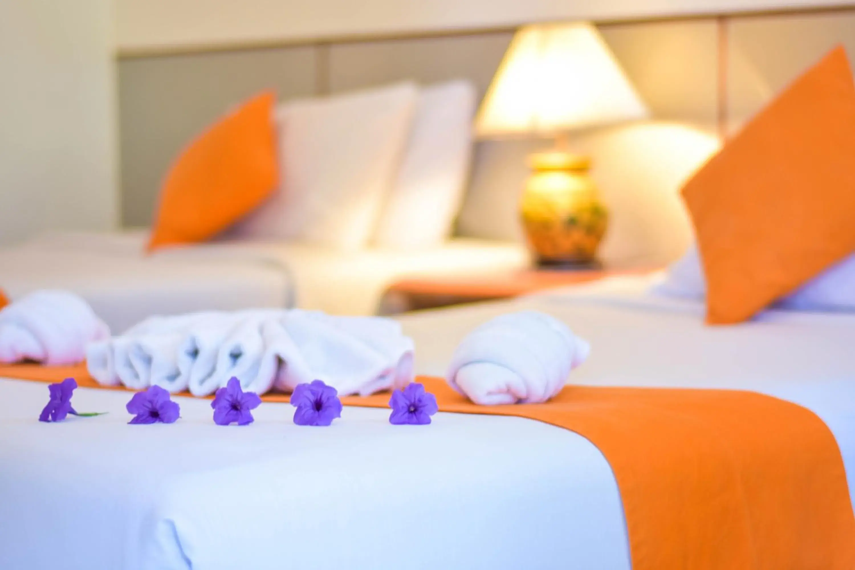 Bed in Muaklek Paradise Resort Bed in Muaklek Paradise Resort