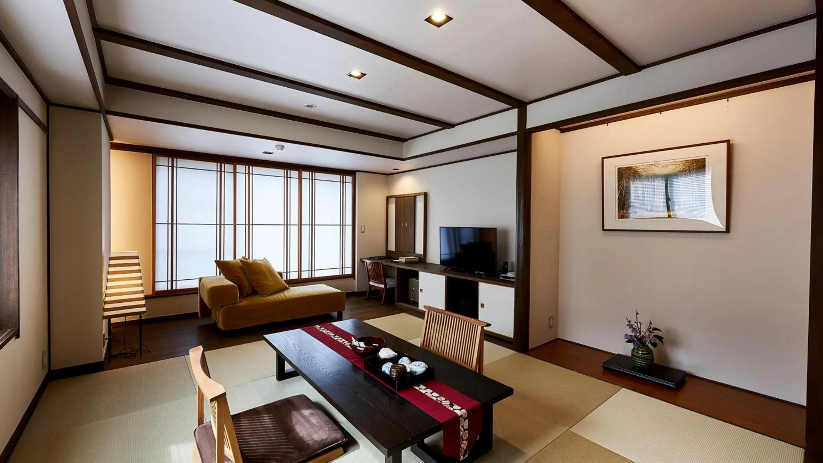 Living room in Tamaya Ryokan