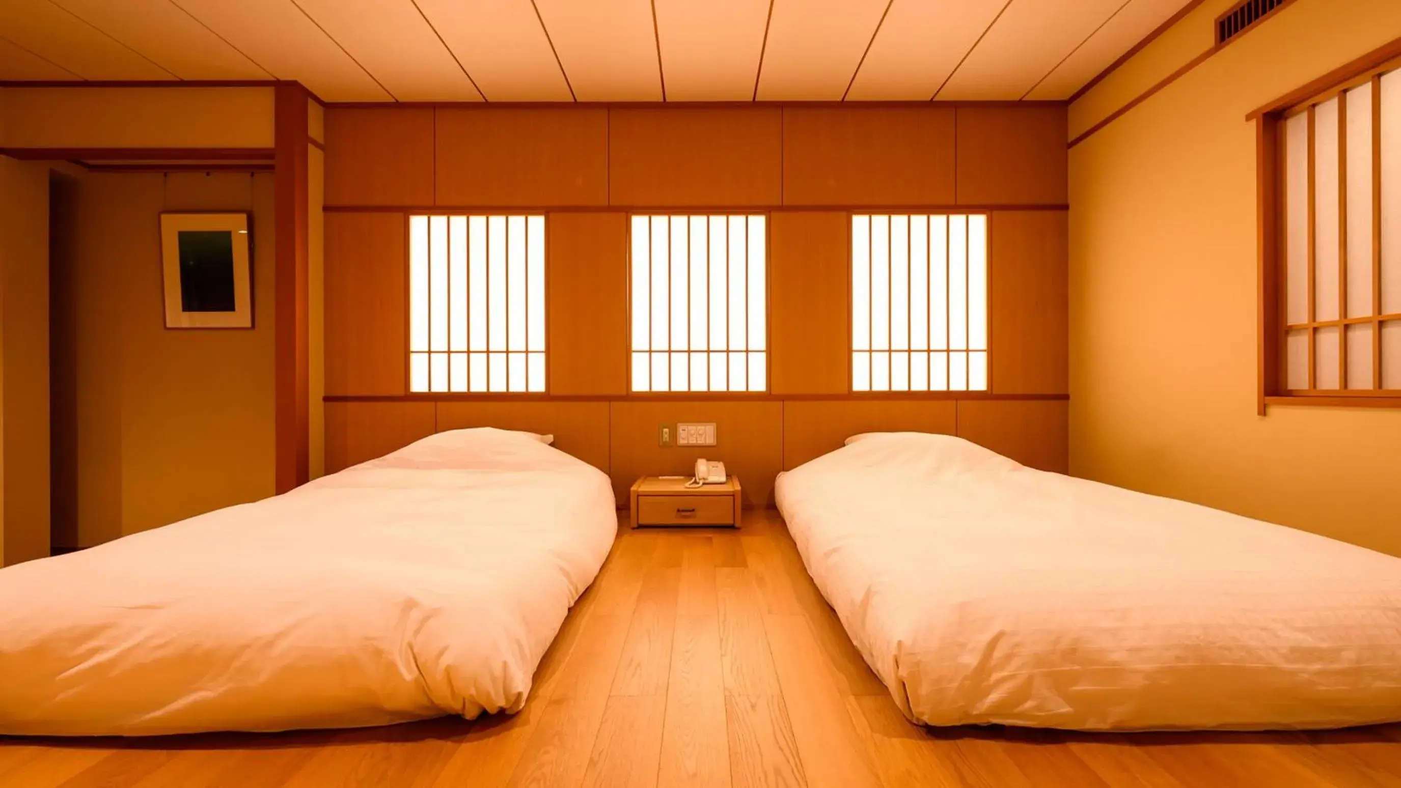 Bed in Tamaya Ryokan Bed in Tamaya Ryokan