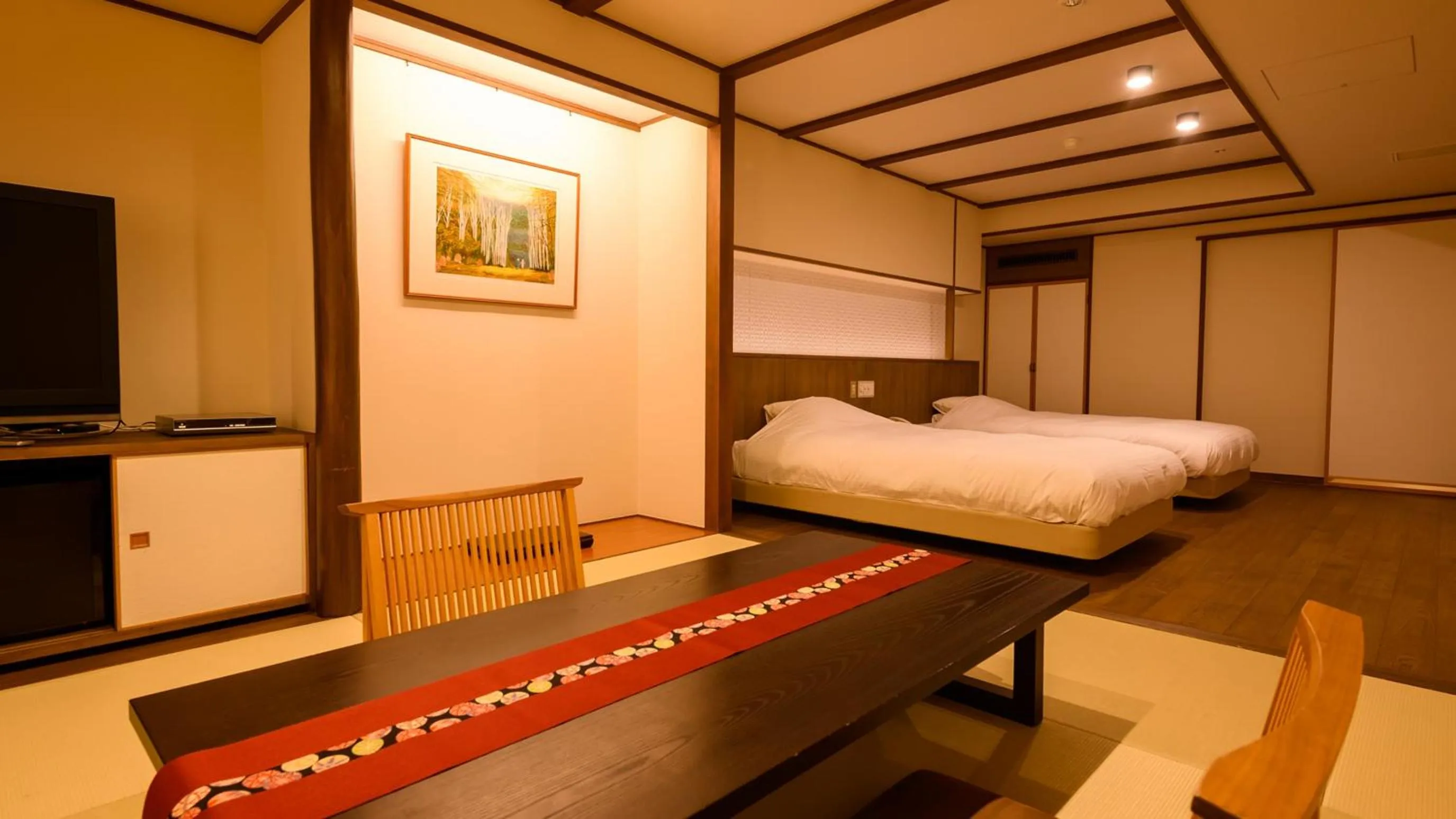 Bed in Tamaya Ryokan