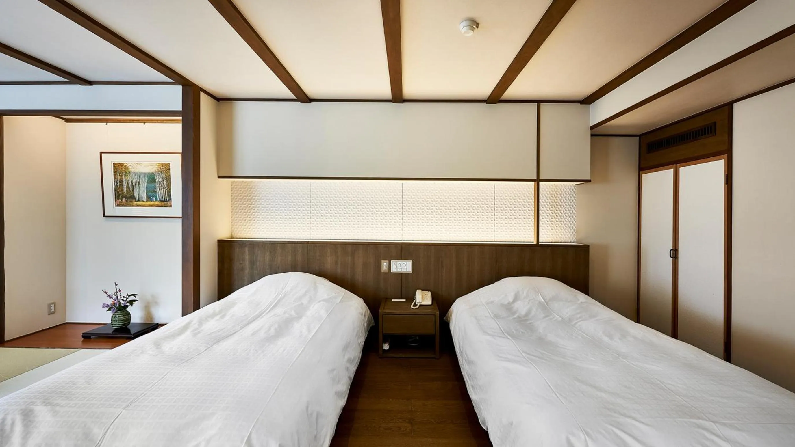 Bed in Tamaya Ryokan