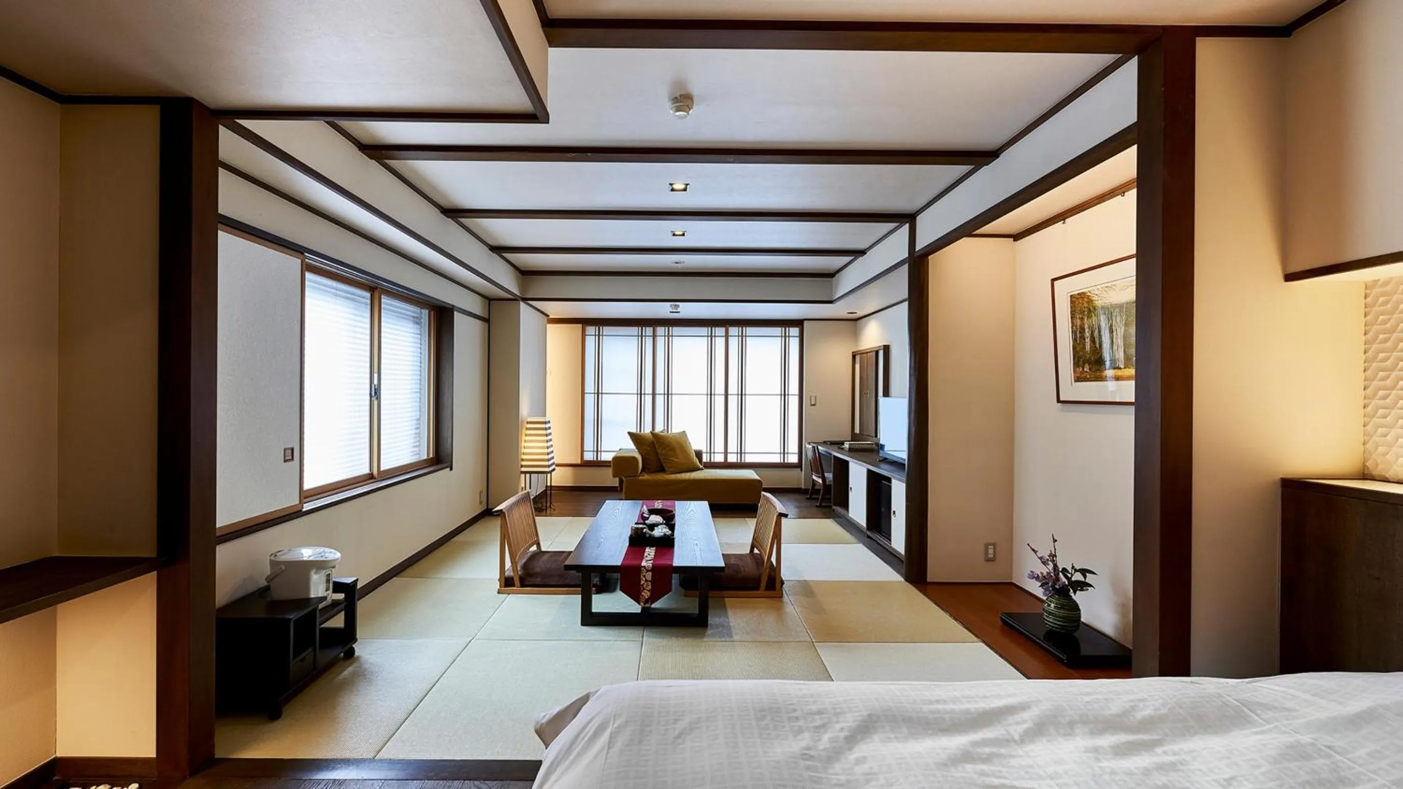 Bed in Tamaya Ryokan