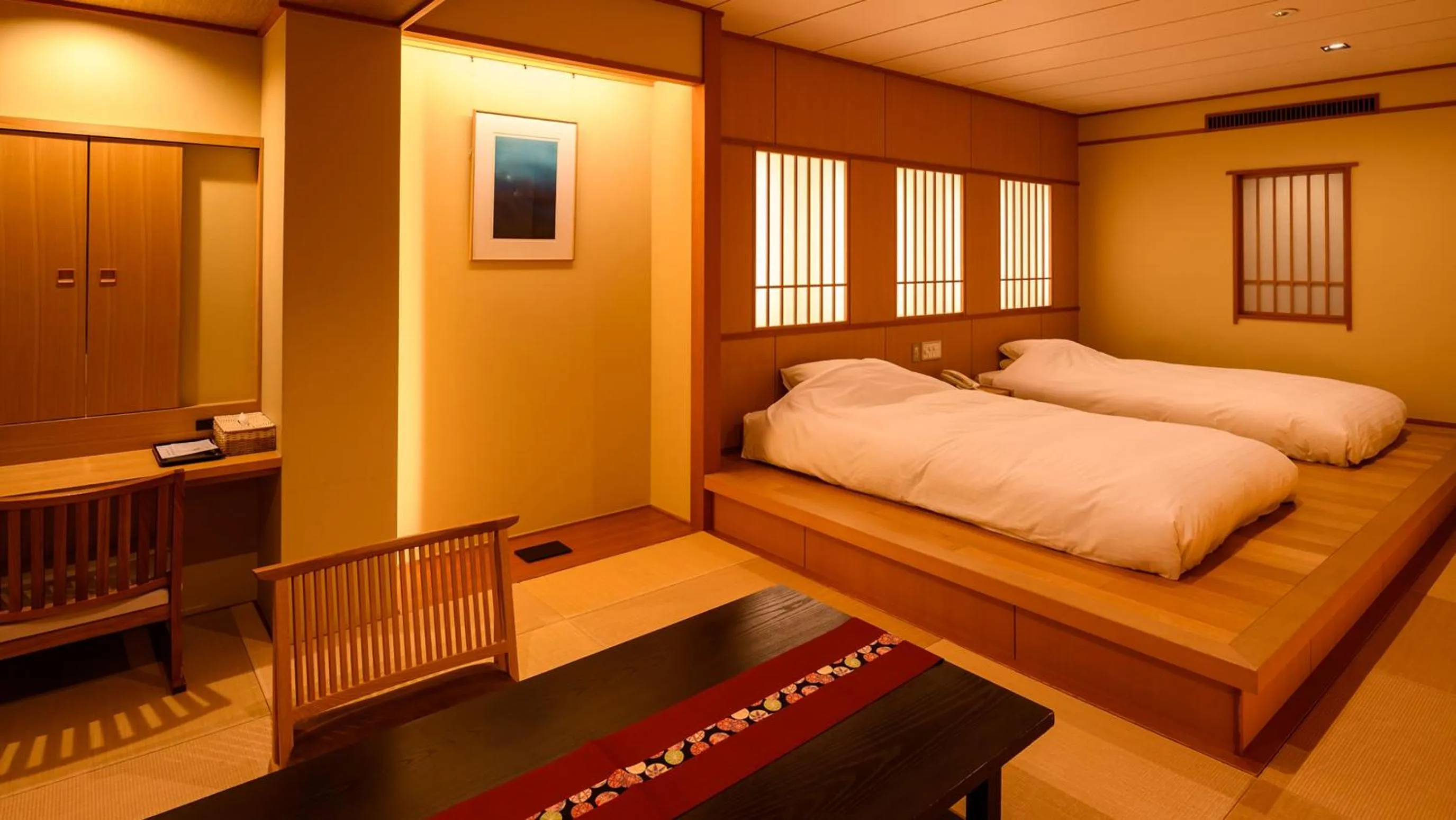 Bed in Tamaya Ryokan