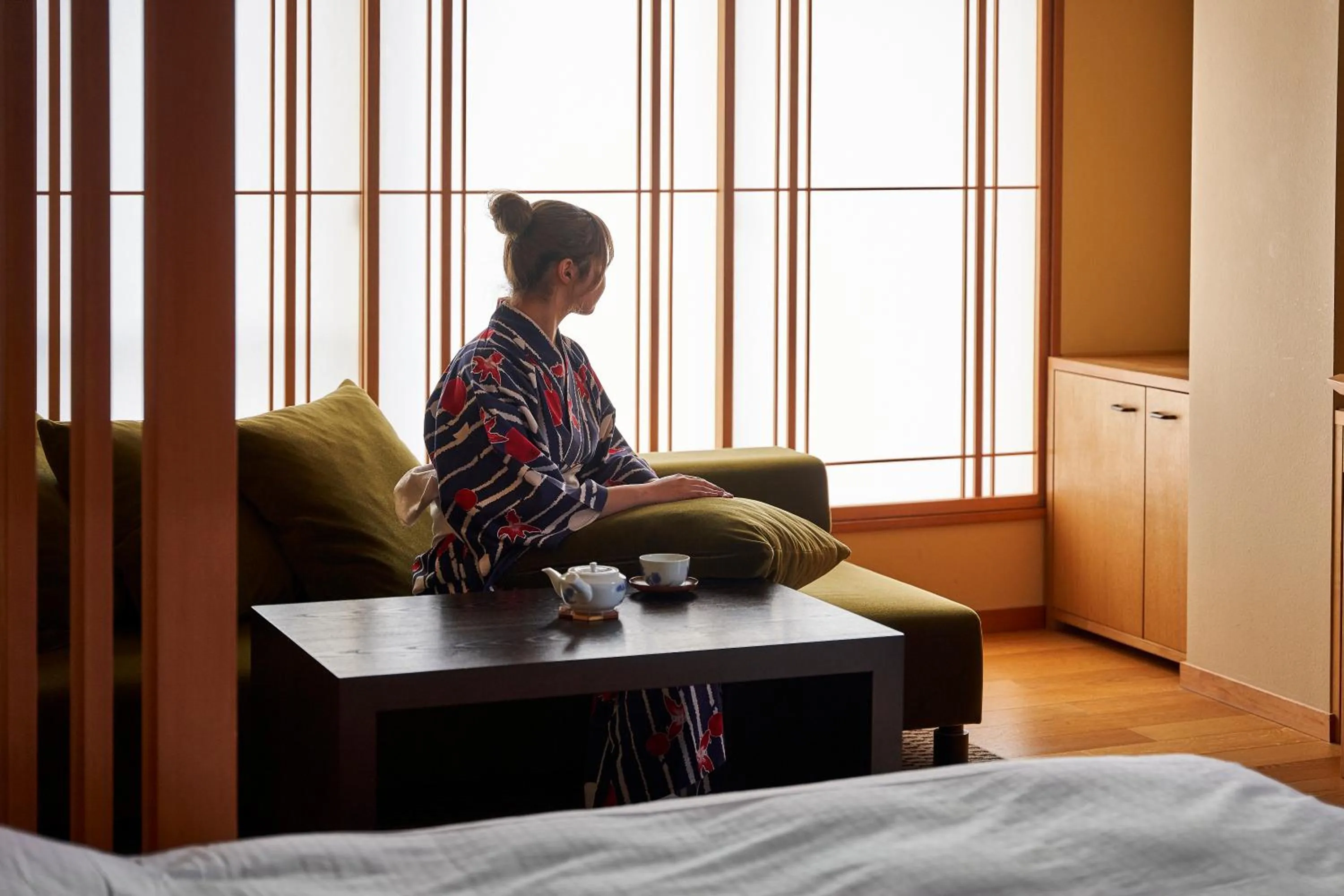 Bed in Tamaya Ryokan