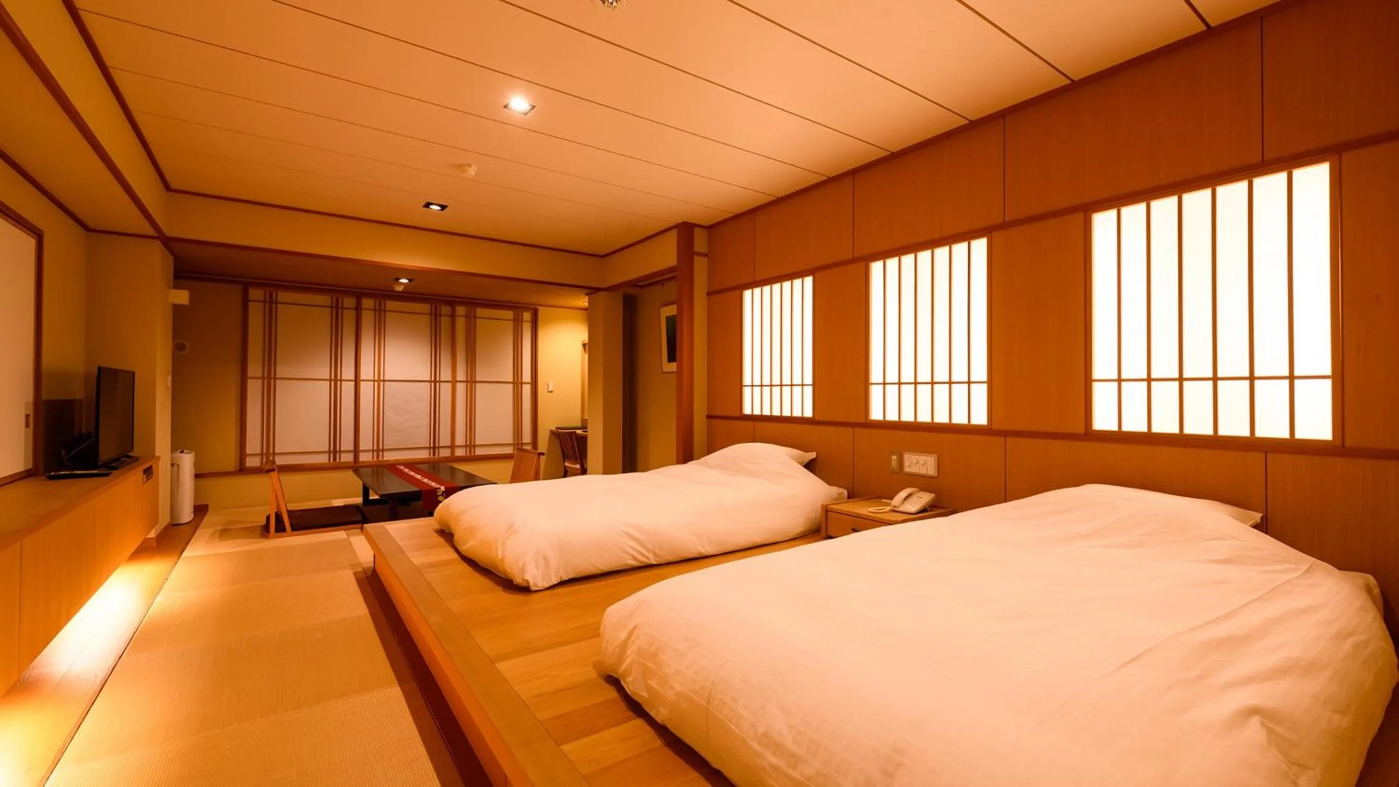 Bed in Tamaya Ryokan