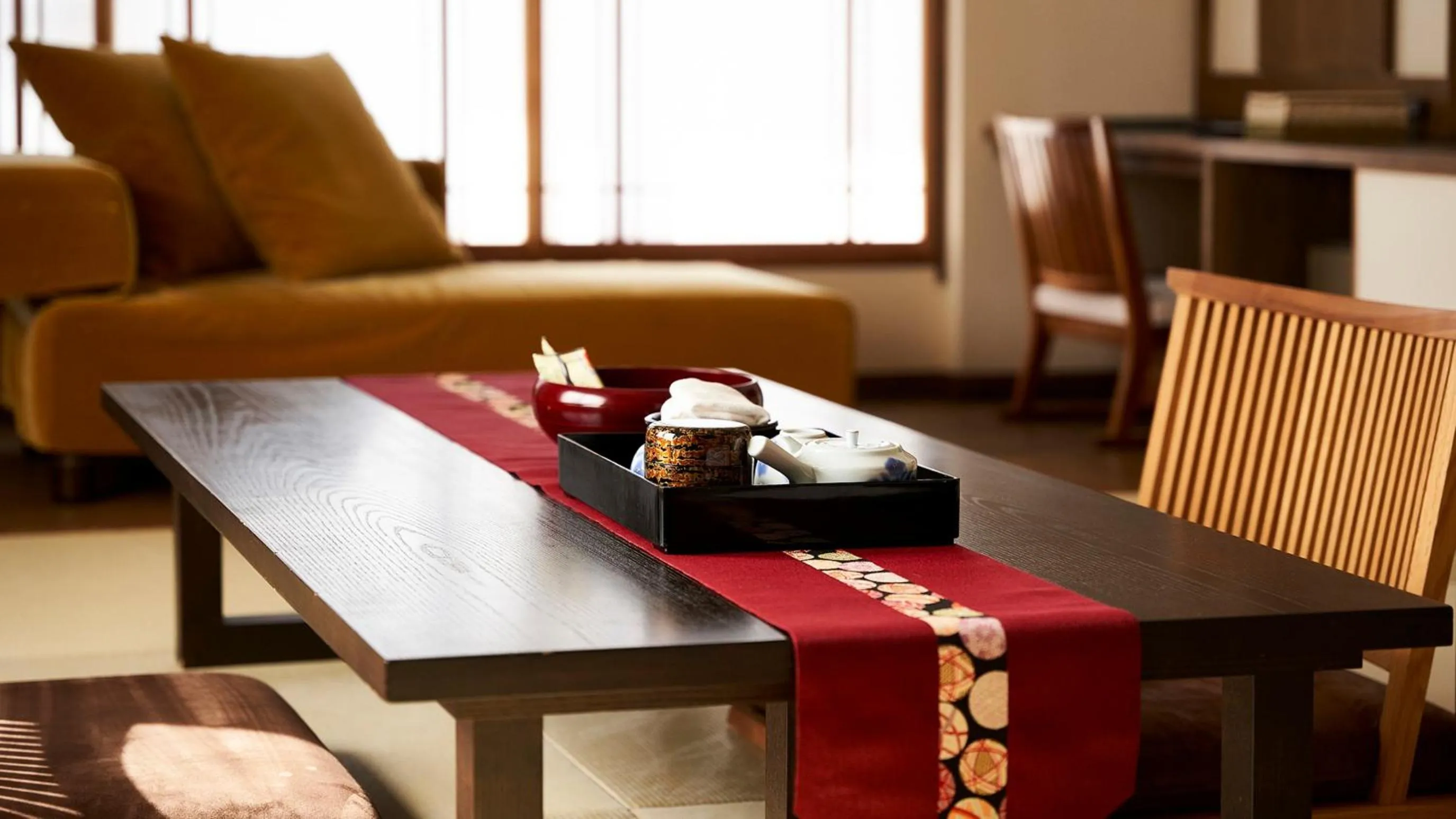 Living room in Tamaya Ryokan