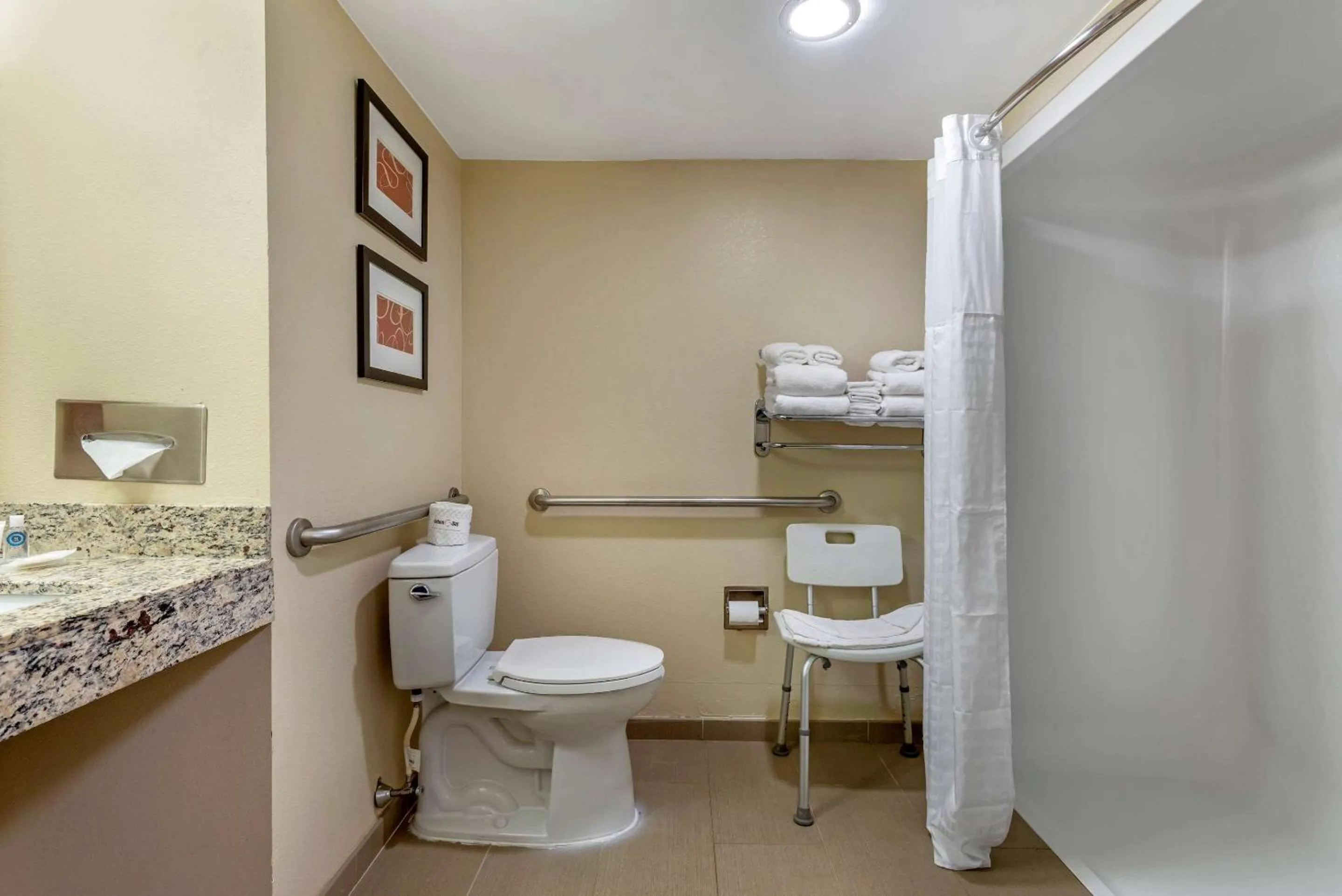 Bathroom in Comfort Suites Newark - Harrison