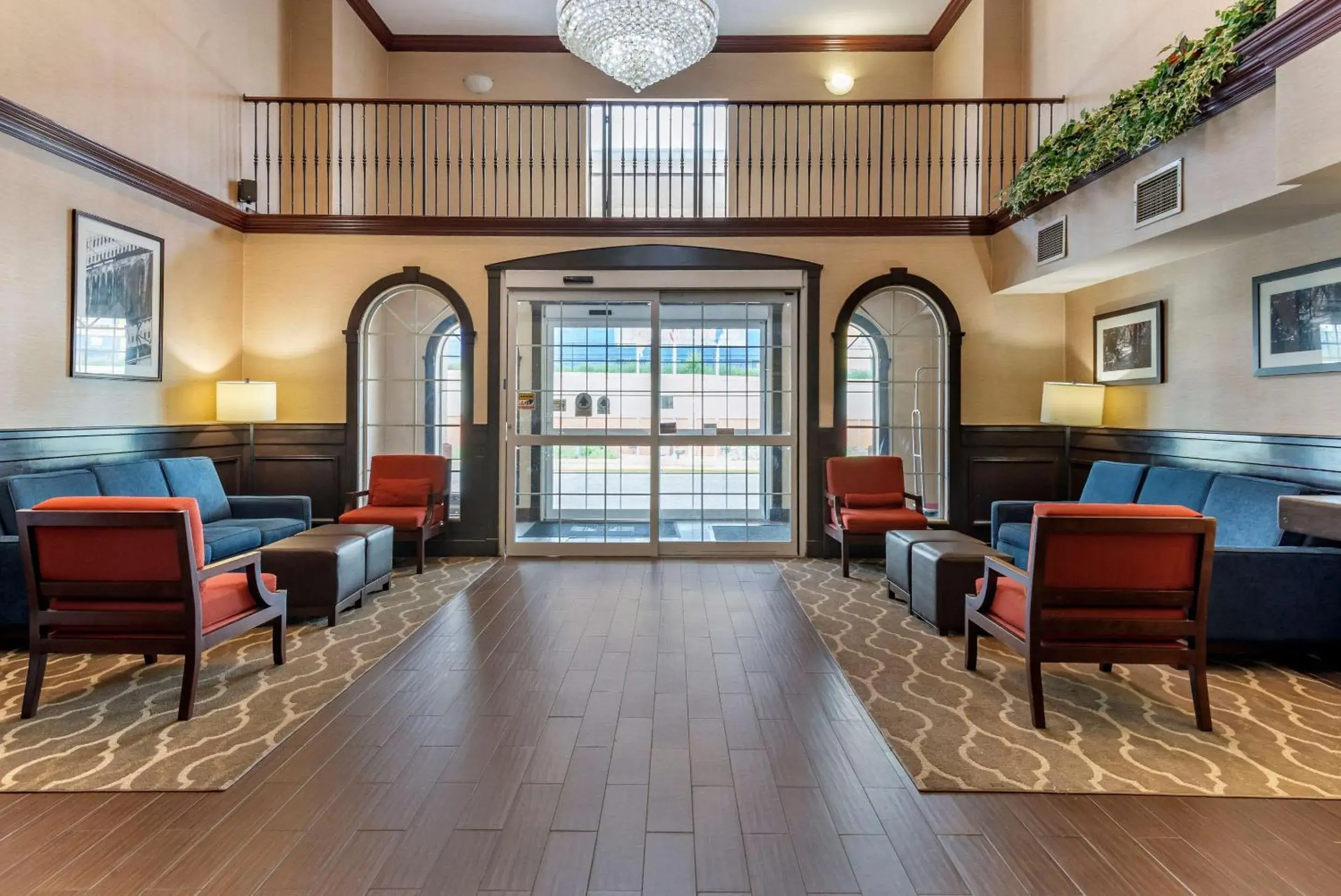 Lobby or reception in Comfort Suites Newark - Harrison Lobby or reception in Comfort Suites Newark - Harrison