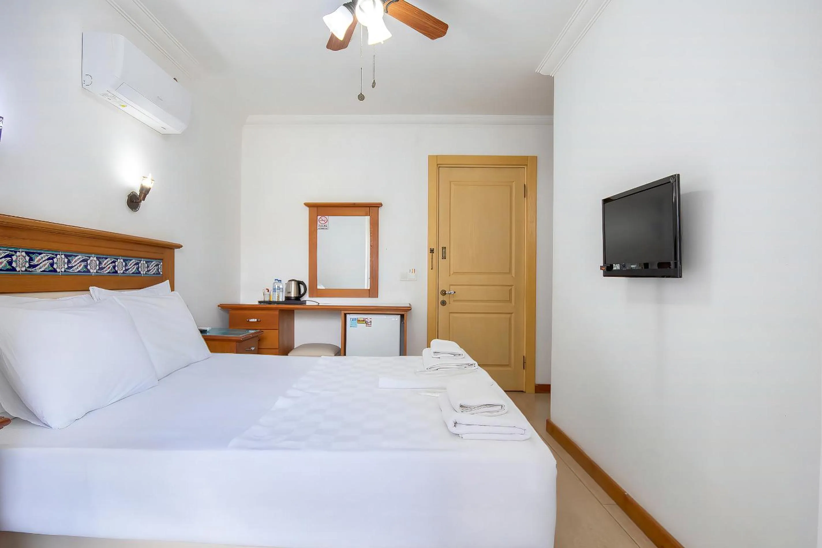 Bed in Datca Kilic Hotel