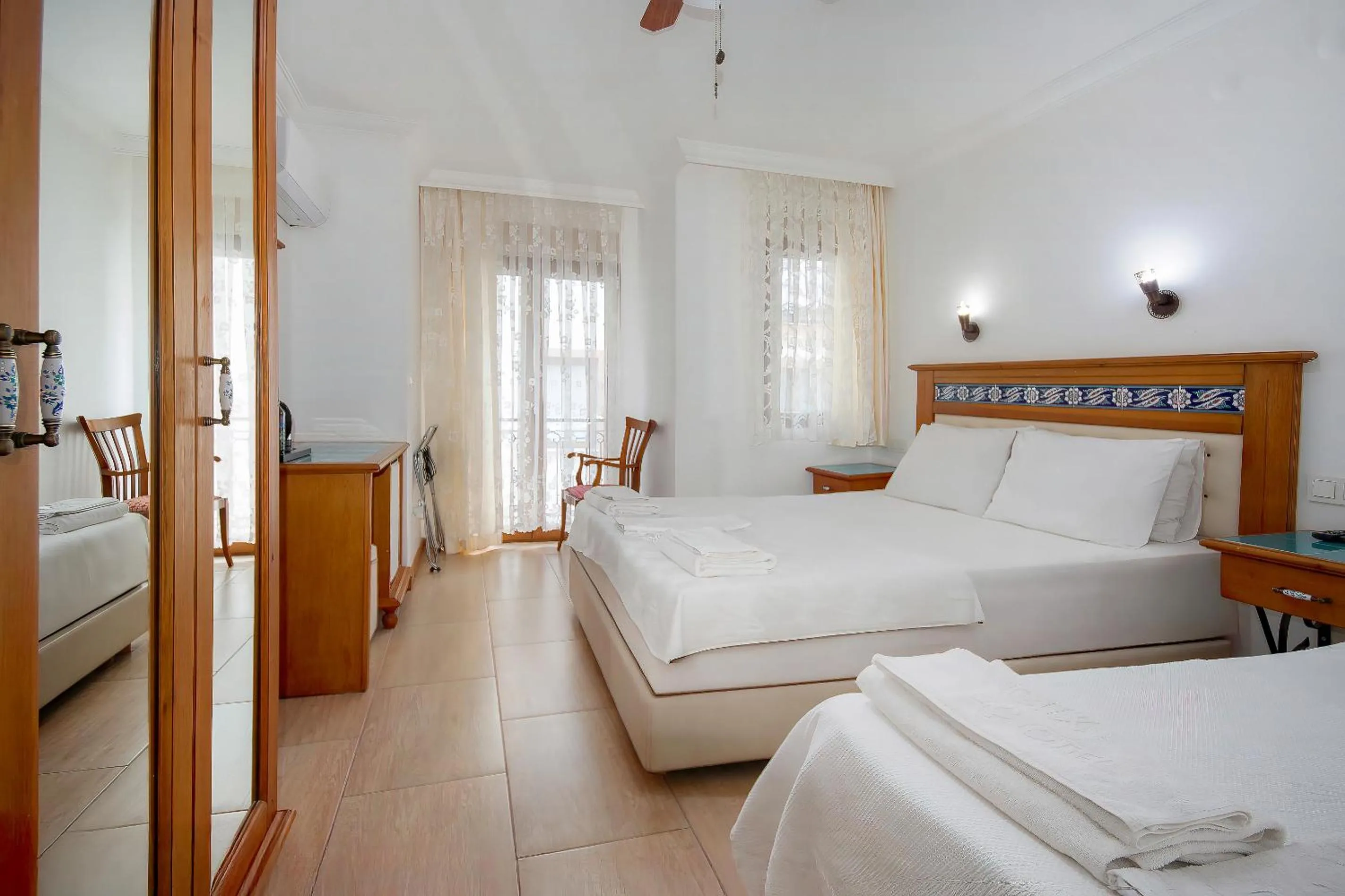 Bed in Datca Kilic Hotel