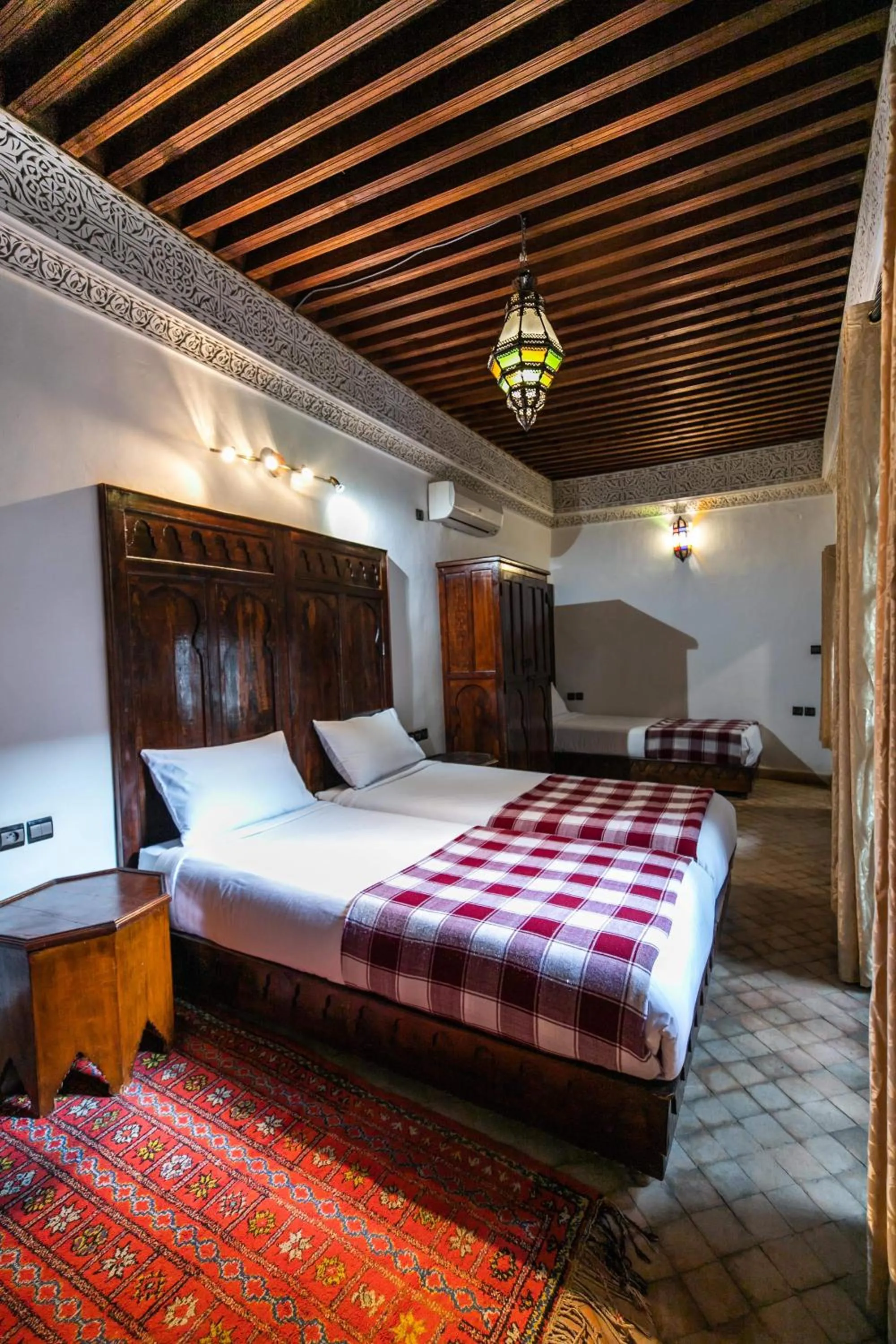 Bed in Riad Fes Aicha & SPA