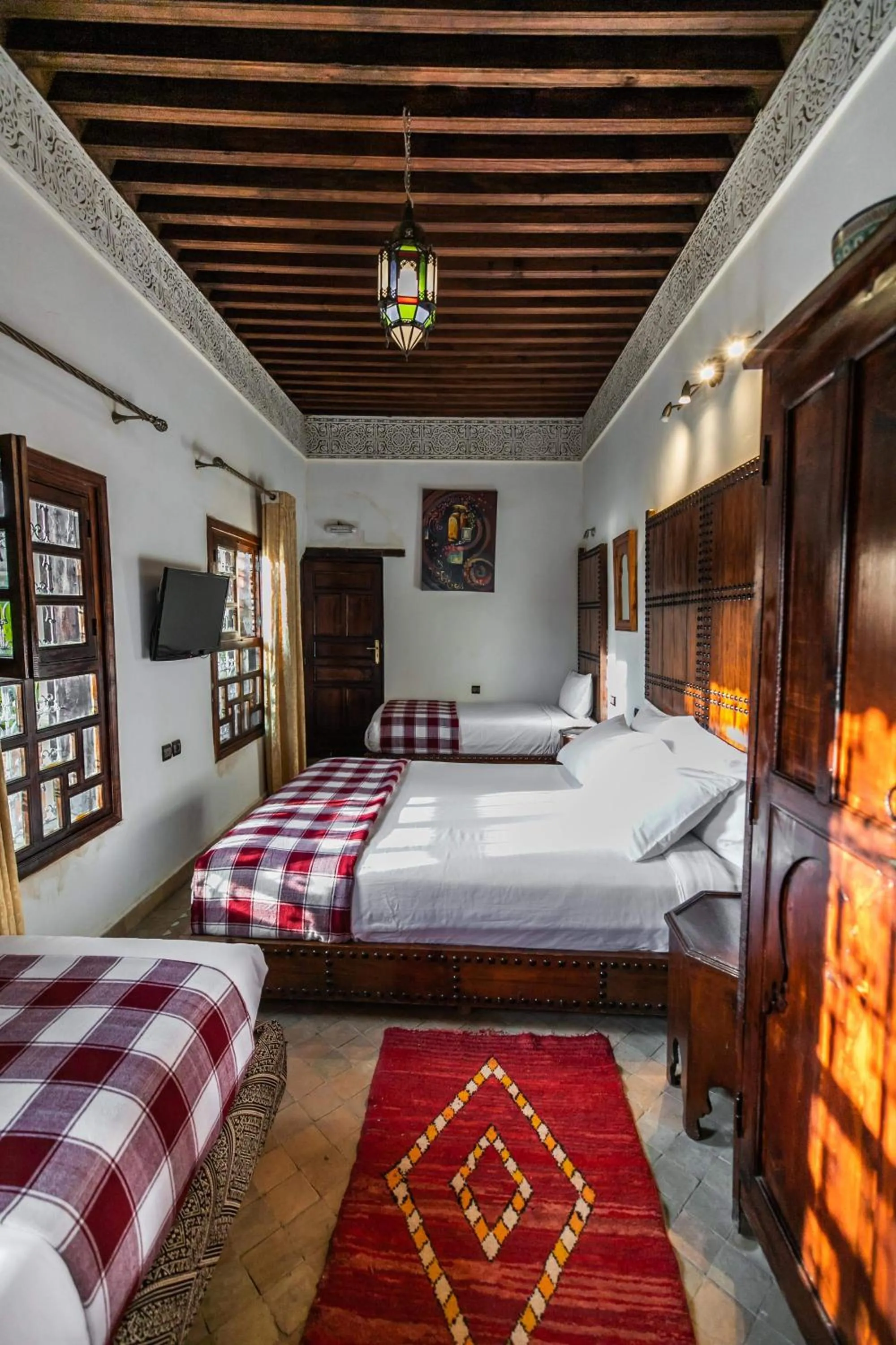 Bed in Riad Fes Aicha & SPA