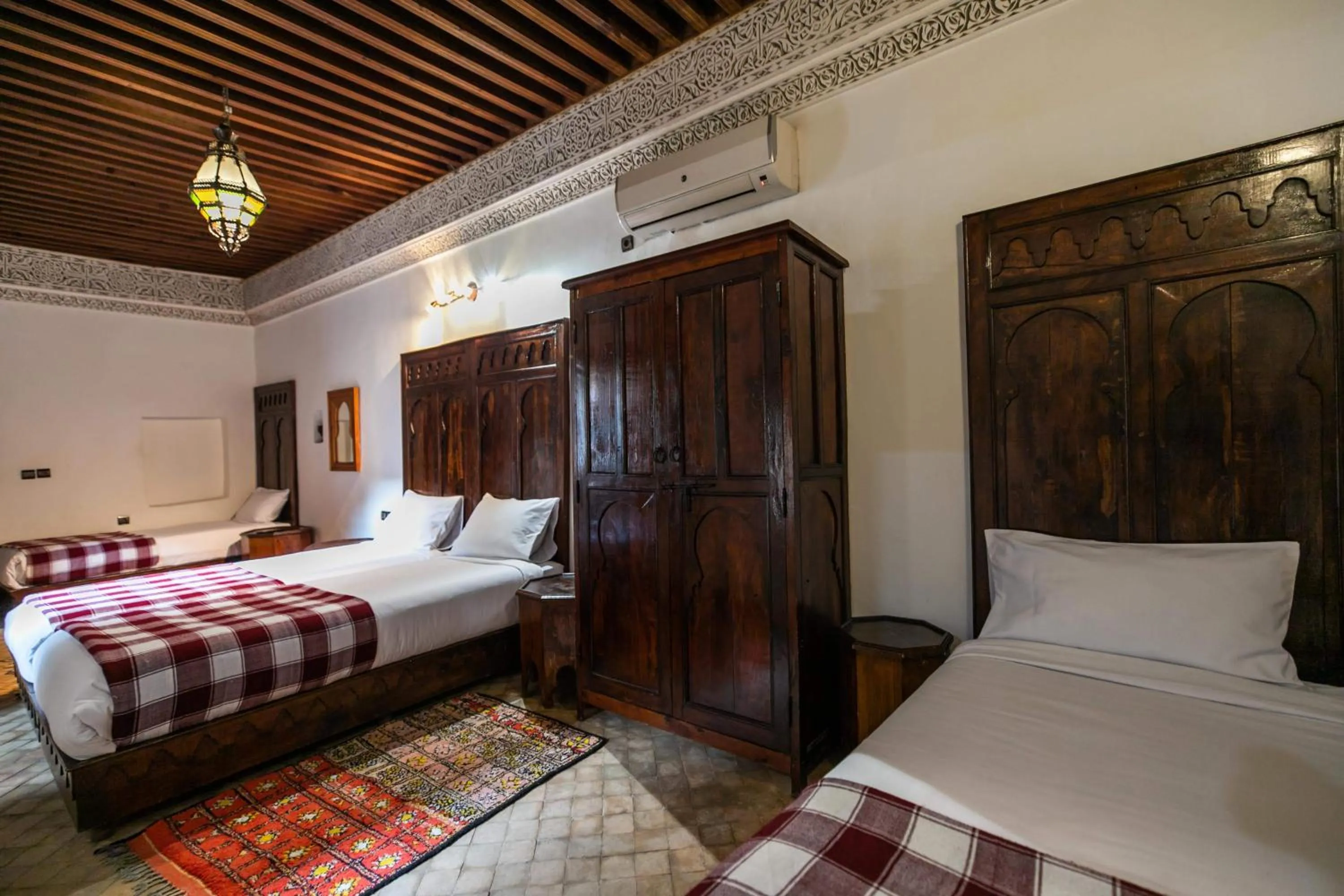 Bed in Riad Fes Aicha & SPA