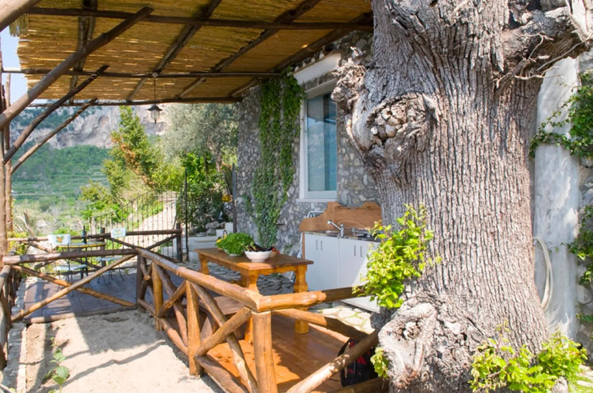 Patio in Fattoria La Tagliata