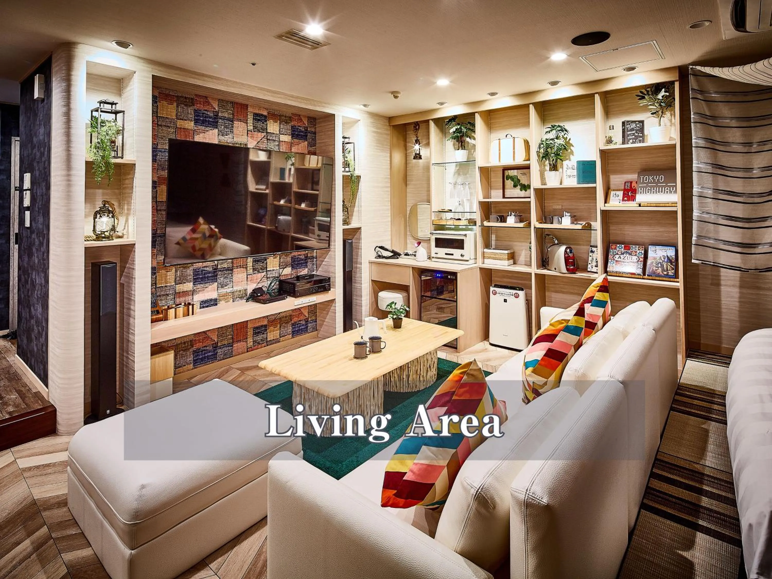 Living room in Hotel Balian Resort Shinjuku Honten