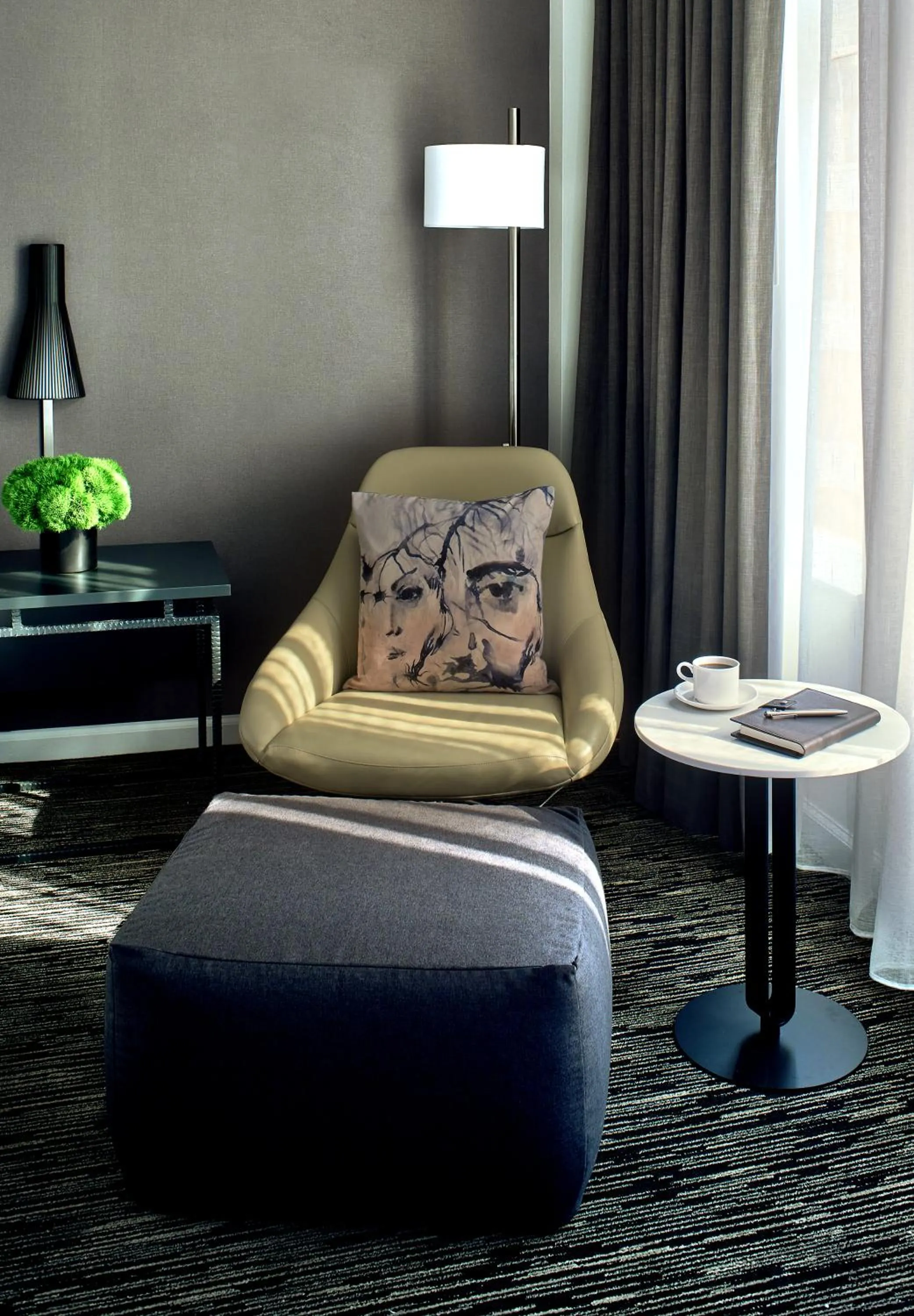 Living room in Hotel Zelos San Francisco