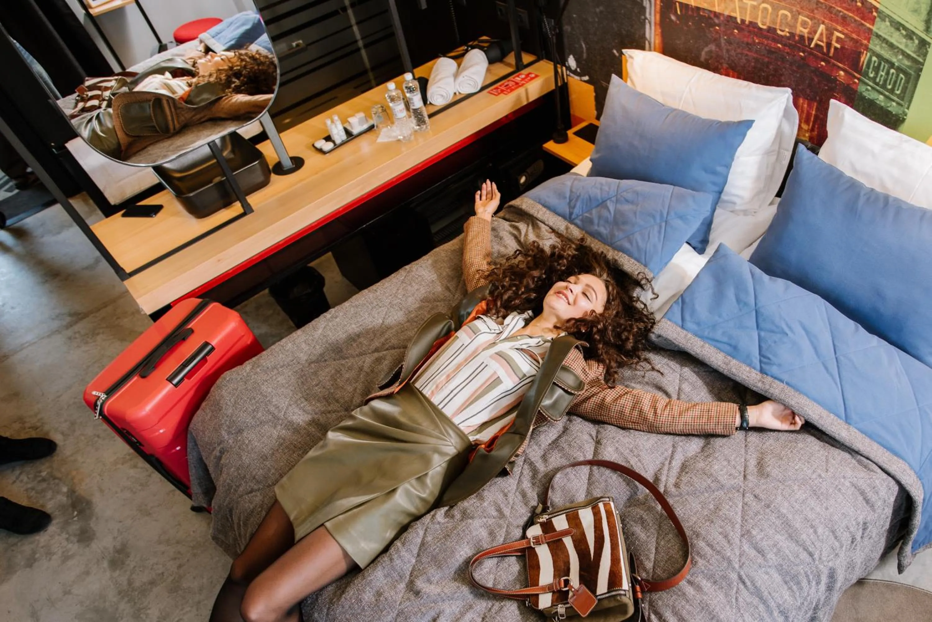 People, Bed in !FEST Hotel