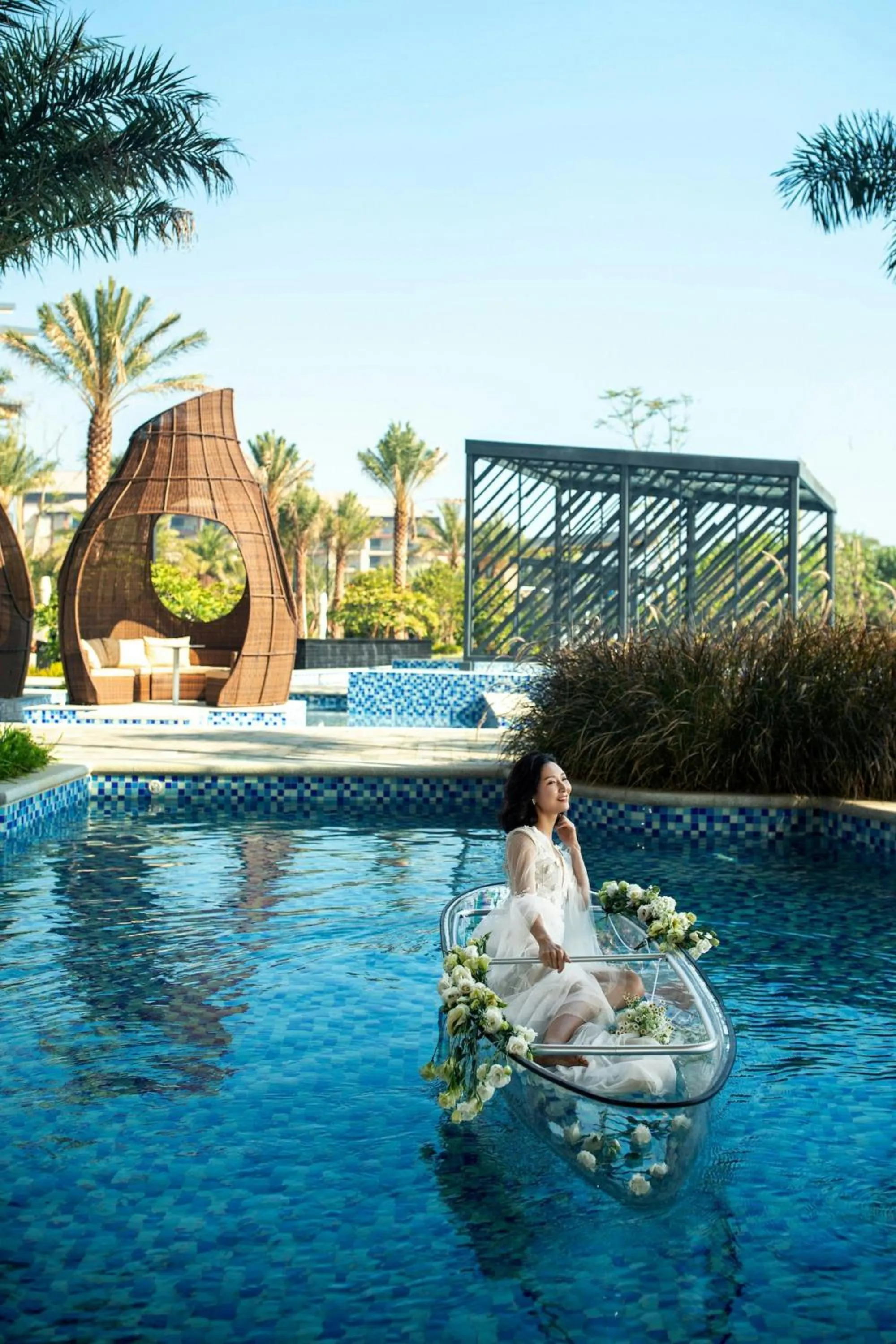 Swimming pool in Renaissance Xiamen Hotel