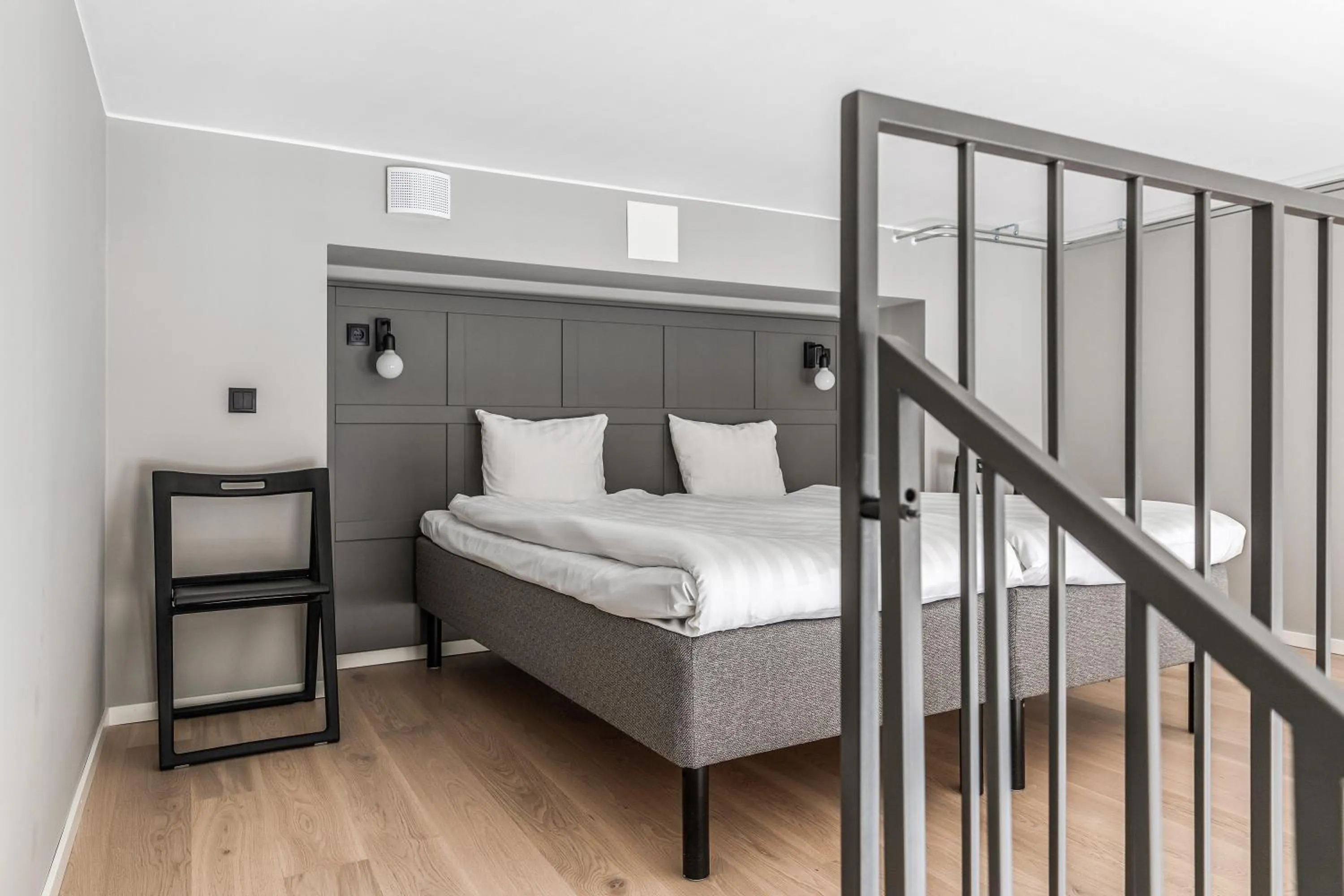 Bedroom, Bed in Part-Time Home Täby