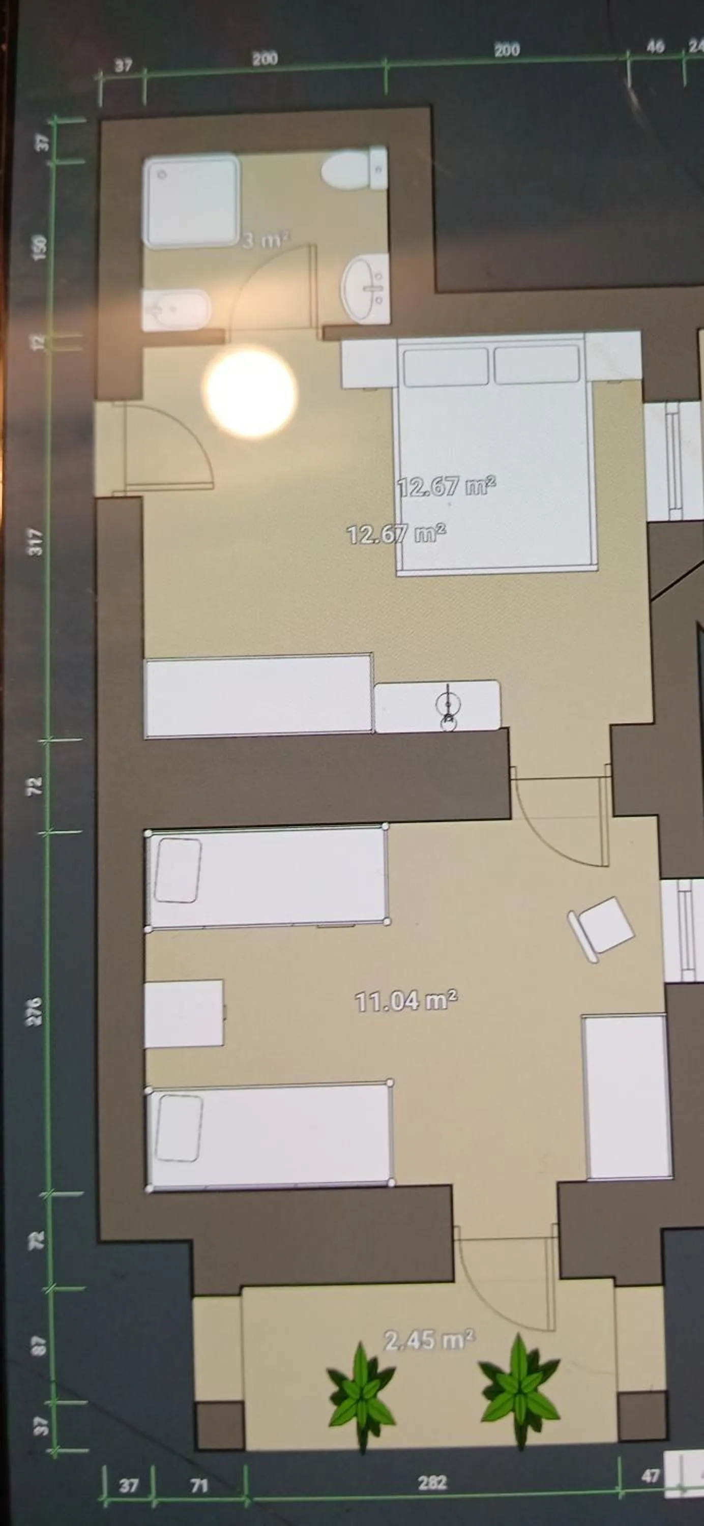 Floor plan in Hotel Paganella