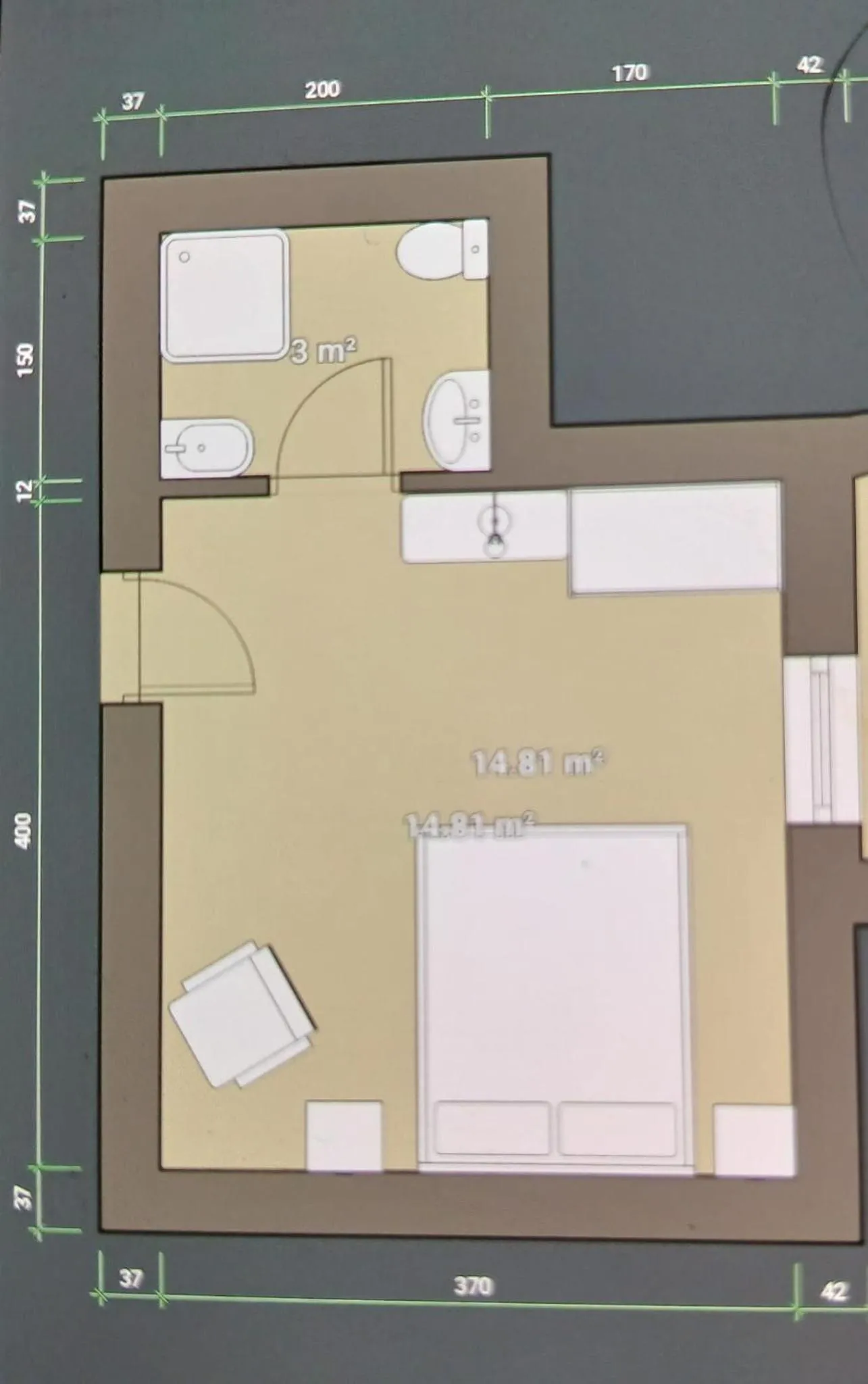 Floor plan in Hotel Paganella