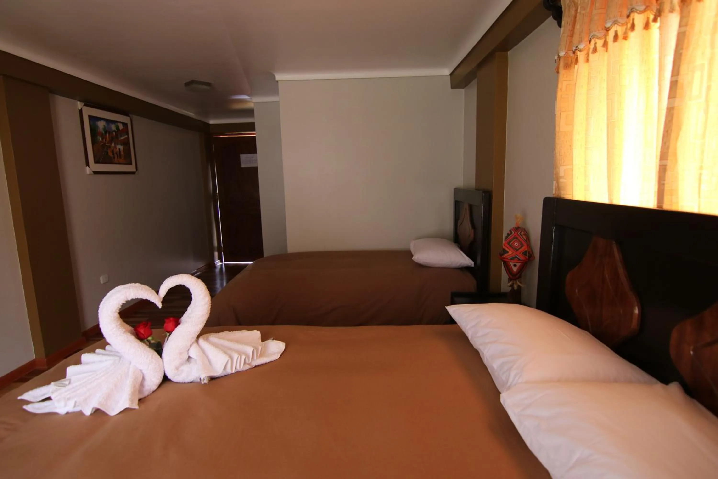 Bed in Tunupa Lodge Hotel