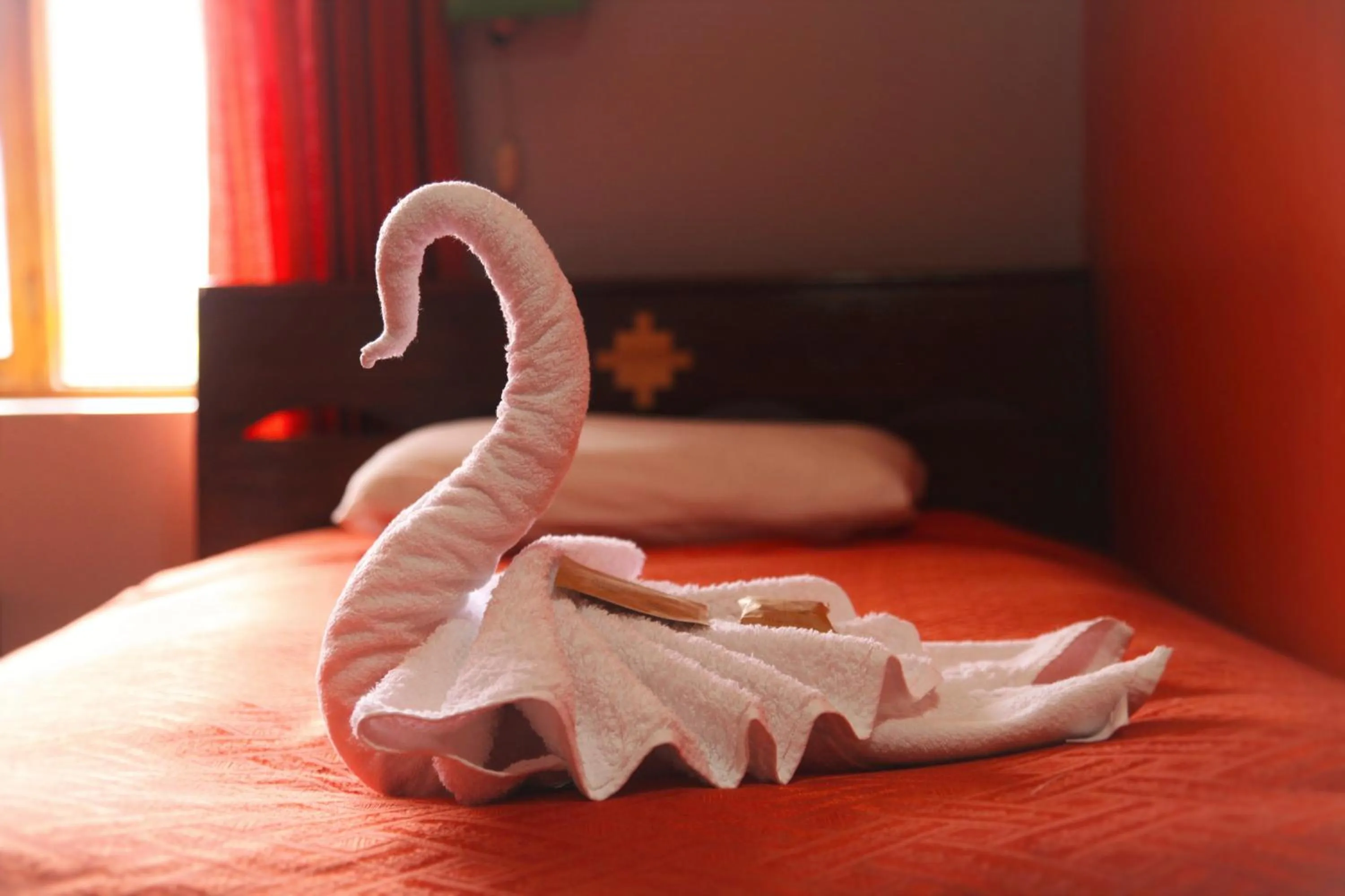 Bed in Tunupa Lodge Hotel