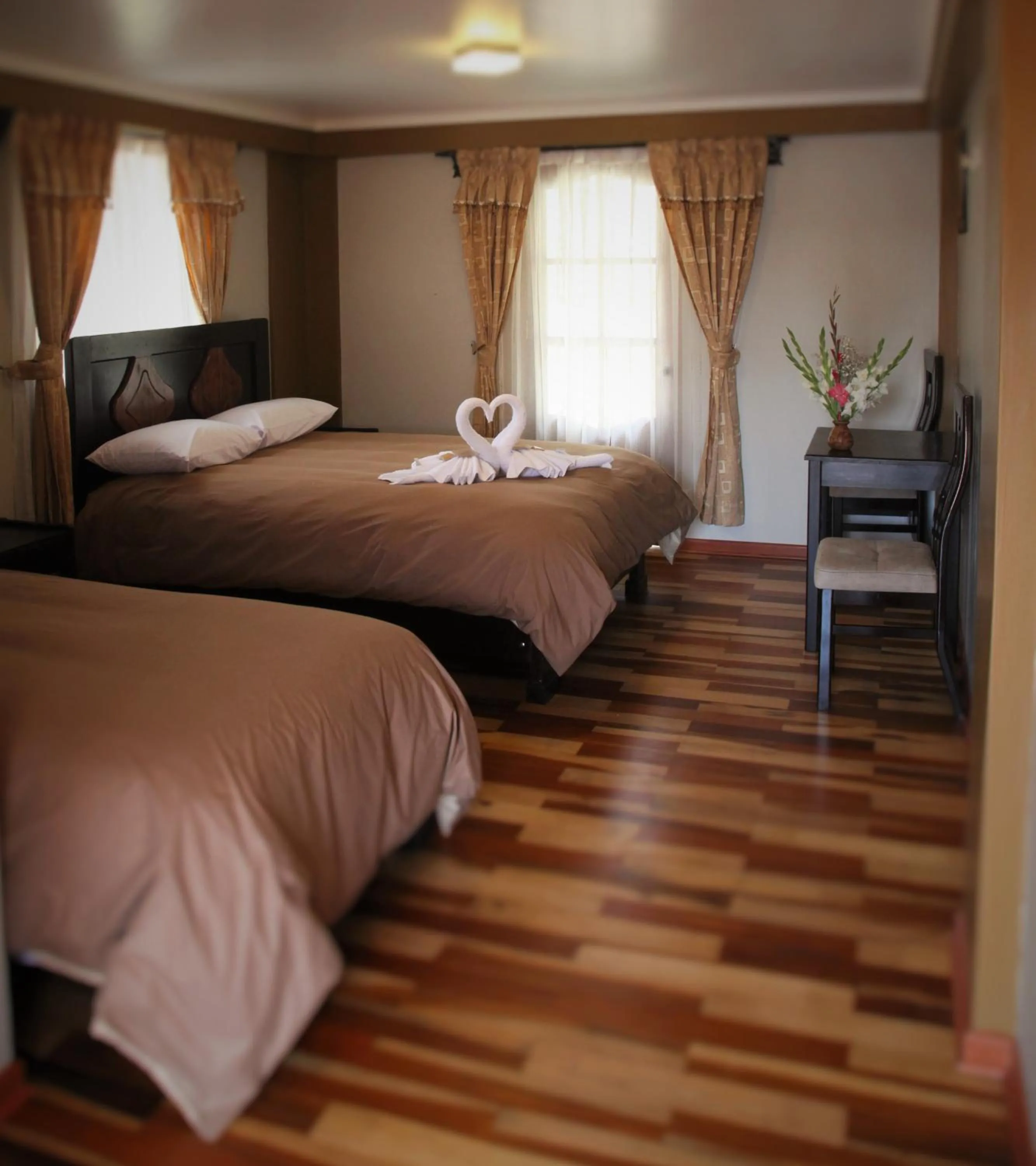 Bed in Tunupa Lodge Hotel